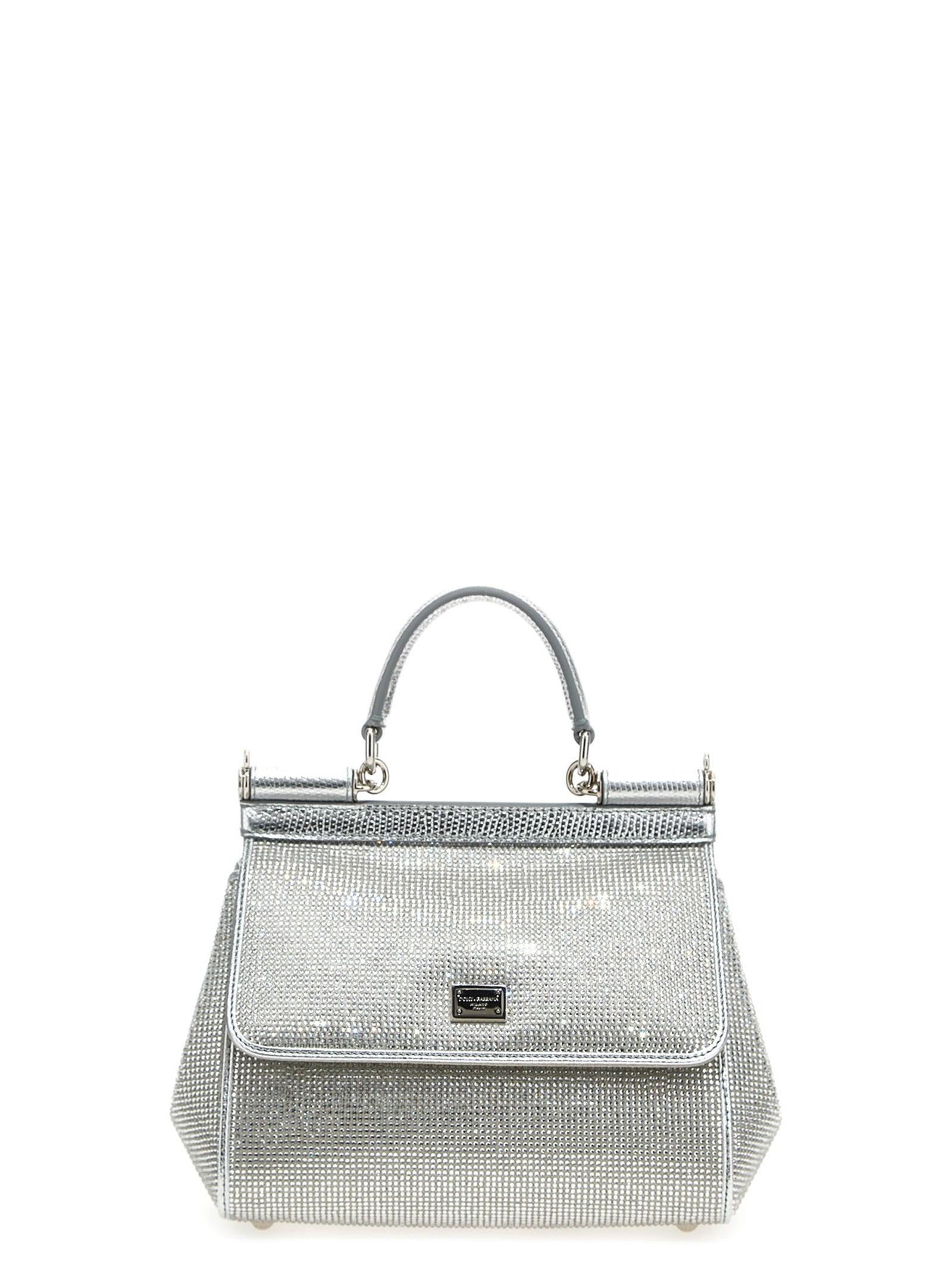 Dolce & Gabbana 'sicily' Small Handbag in Gray