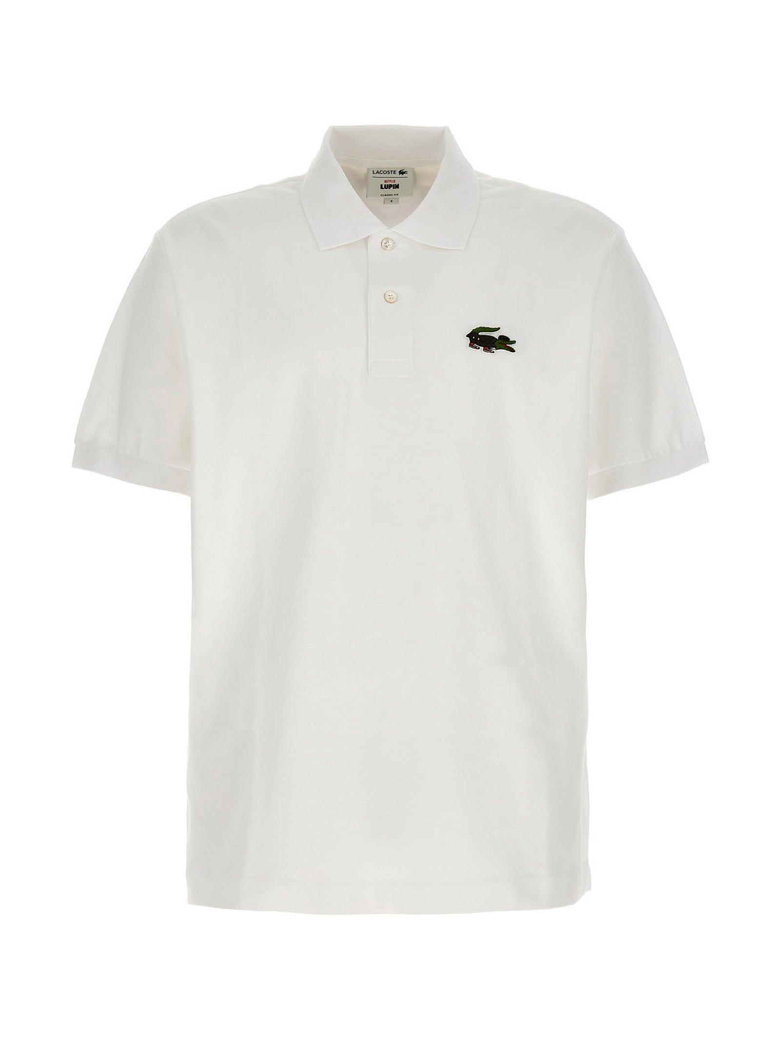 Lacoste Polo 'lupin' Capsule Netlifx in White for Men | Lyst