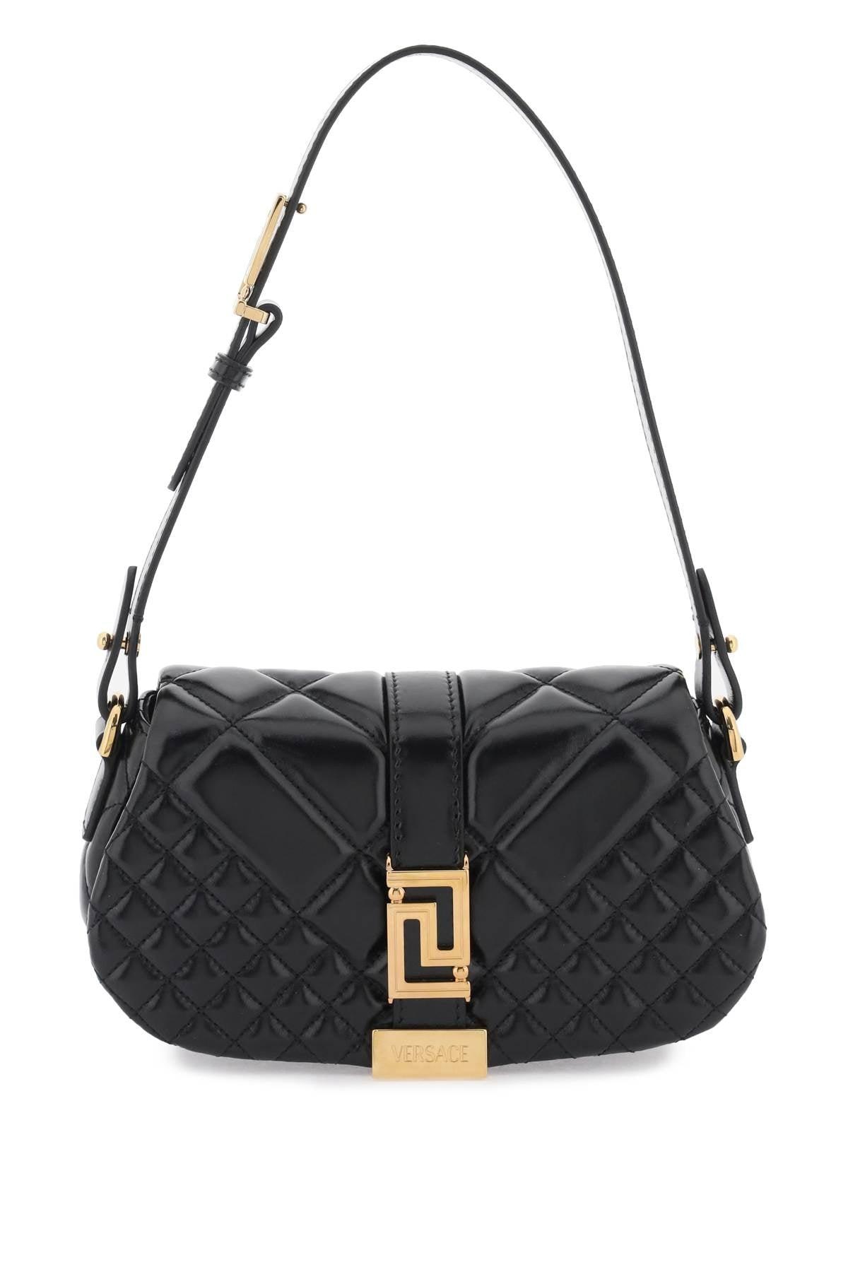 Versace 'greca Goddess' Mini Bag in Black | Lyst