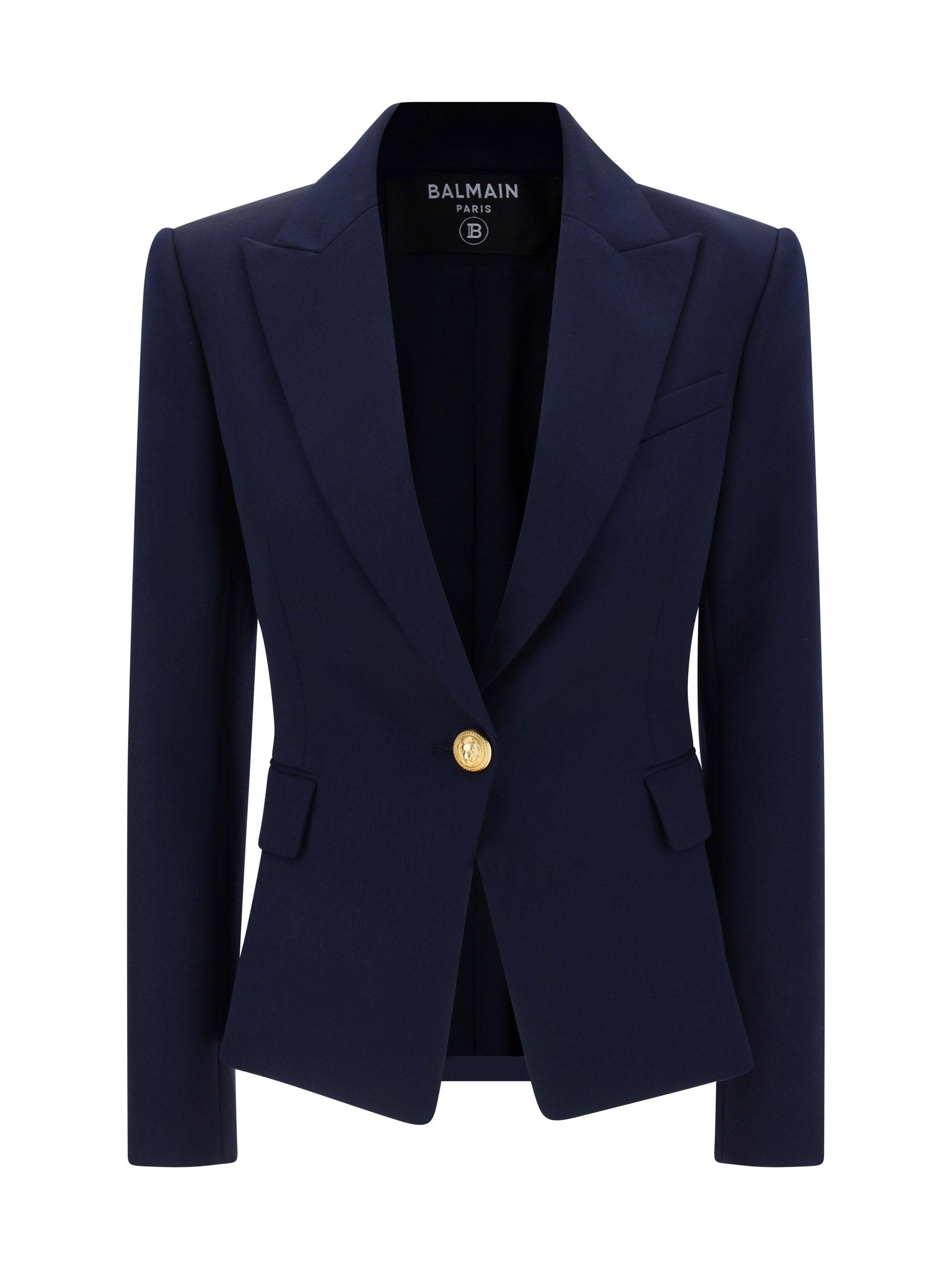 Balmain light blue blazer sale