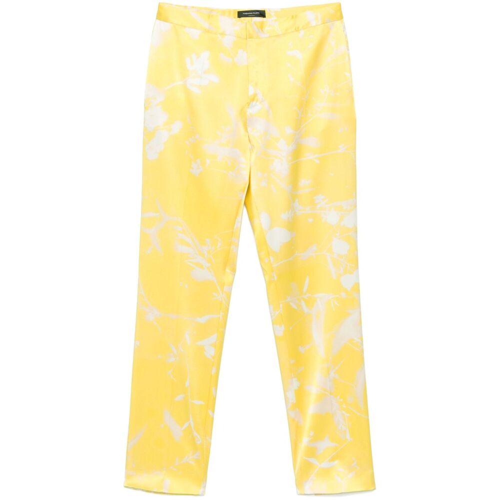 Yellow Fabiana Filippi Pants for Women | Lyst
