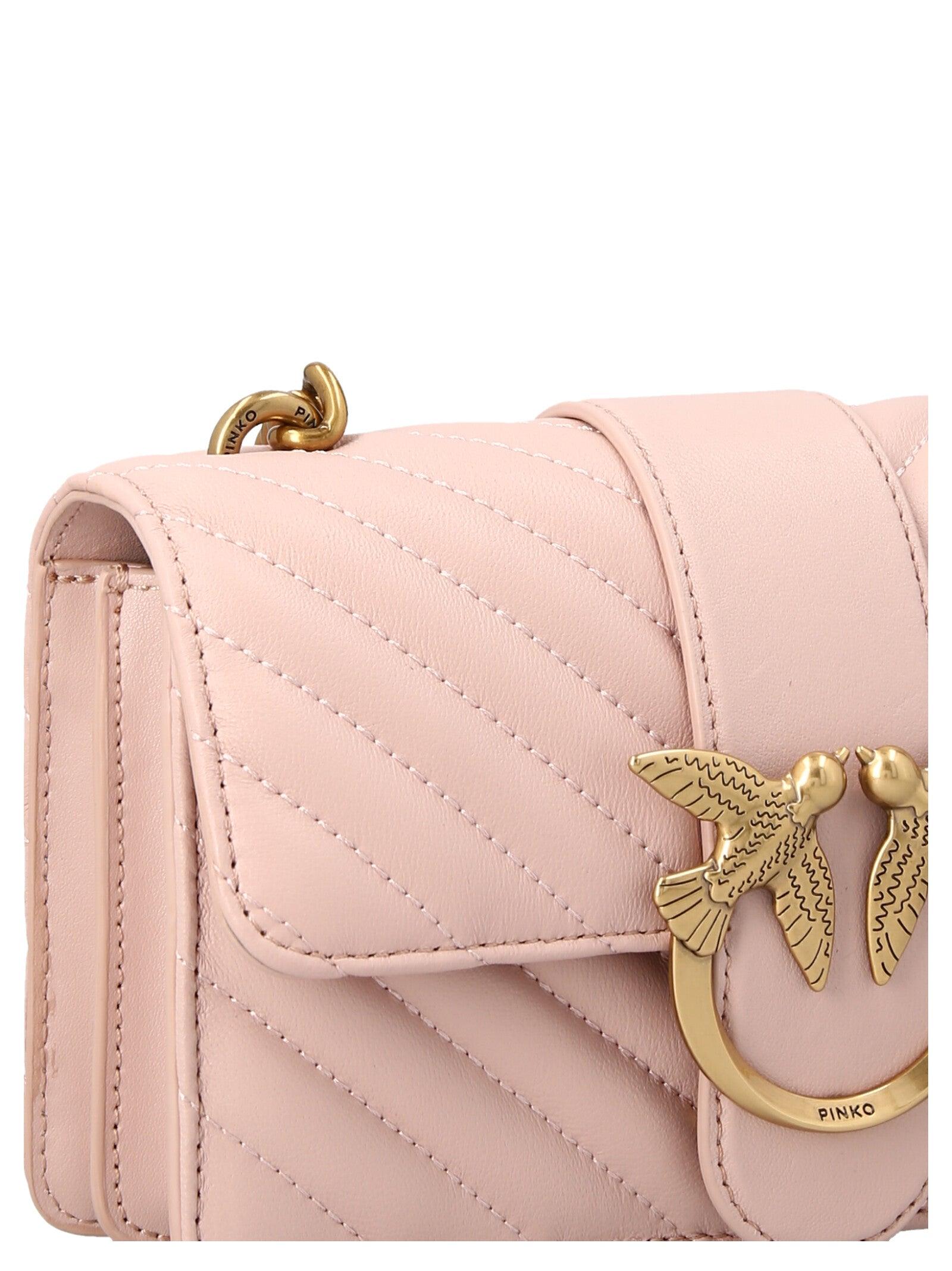 Pinko Love Icon Mini Crossbody Bag in Pink | Lyst