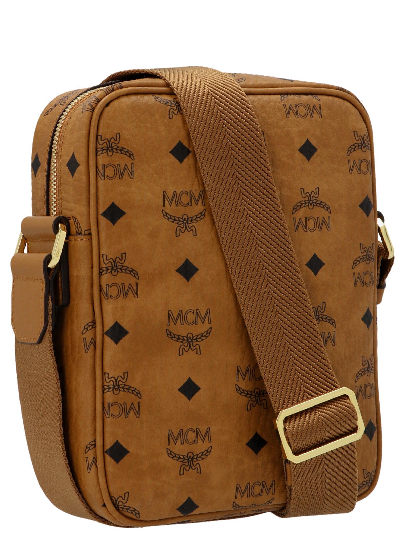 MCM Kl Visetos Crossbody Bags in Brown for Men