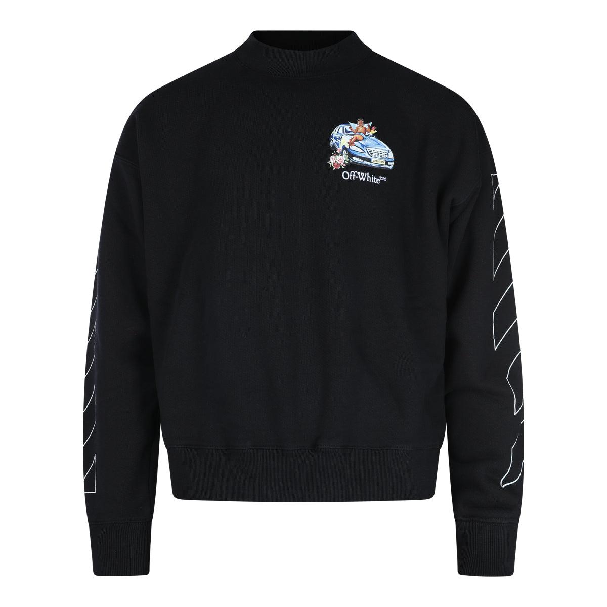 【関税無・国内発】 Off-White / Wave Off Boxy Crewneck Off-White Wave Off Boxy Cotton Sweatshirt | Nordstromrack