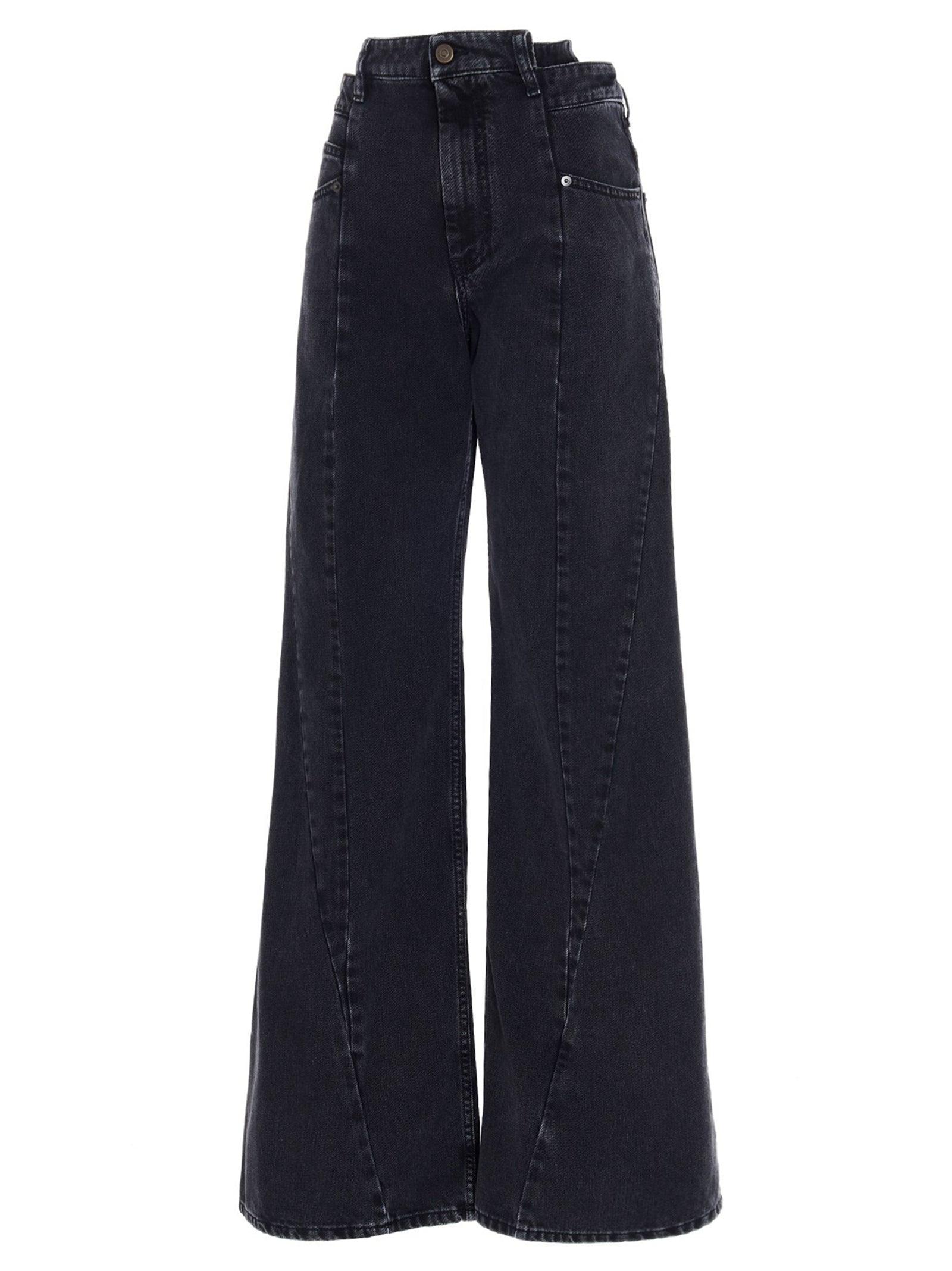 Designer Asymmetrical Button Jeans for Women - Up to 60% off