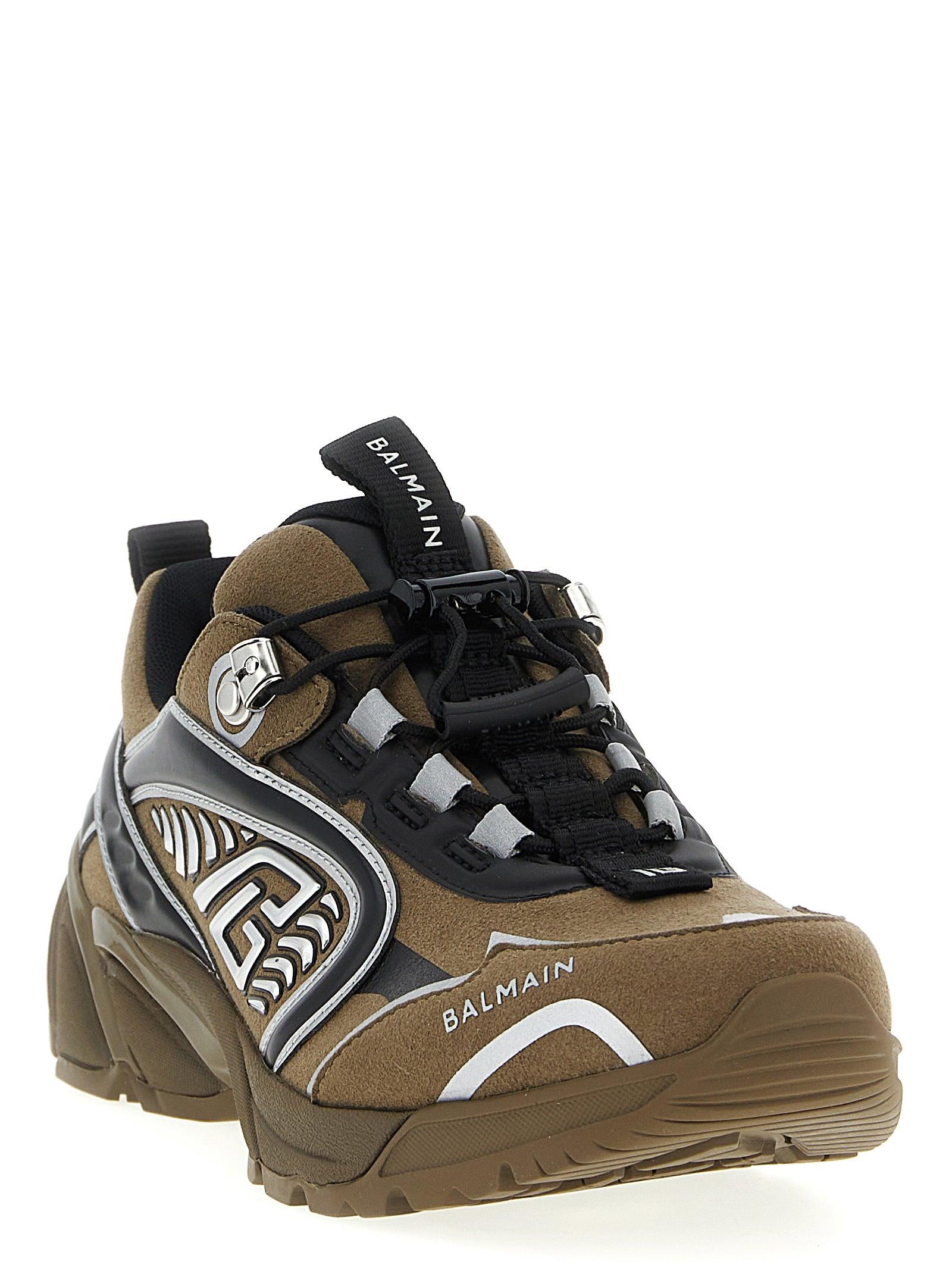 スニーカー Cosmic Dust sneakers - Balmain - Leather - Khaki Balmain Sneakers for Men | Online Sale up to 43% off | Lyst