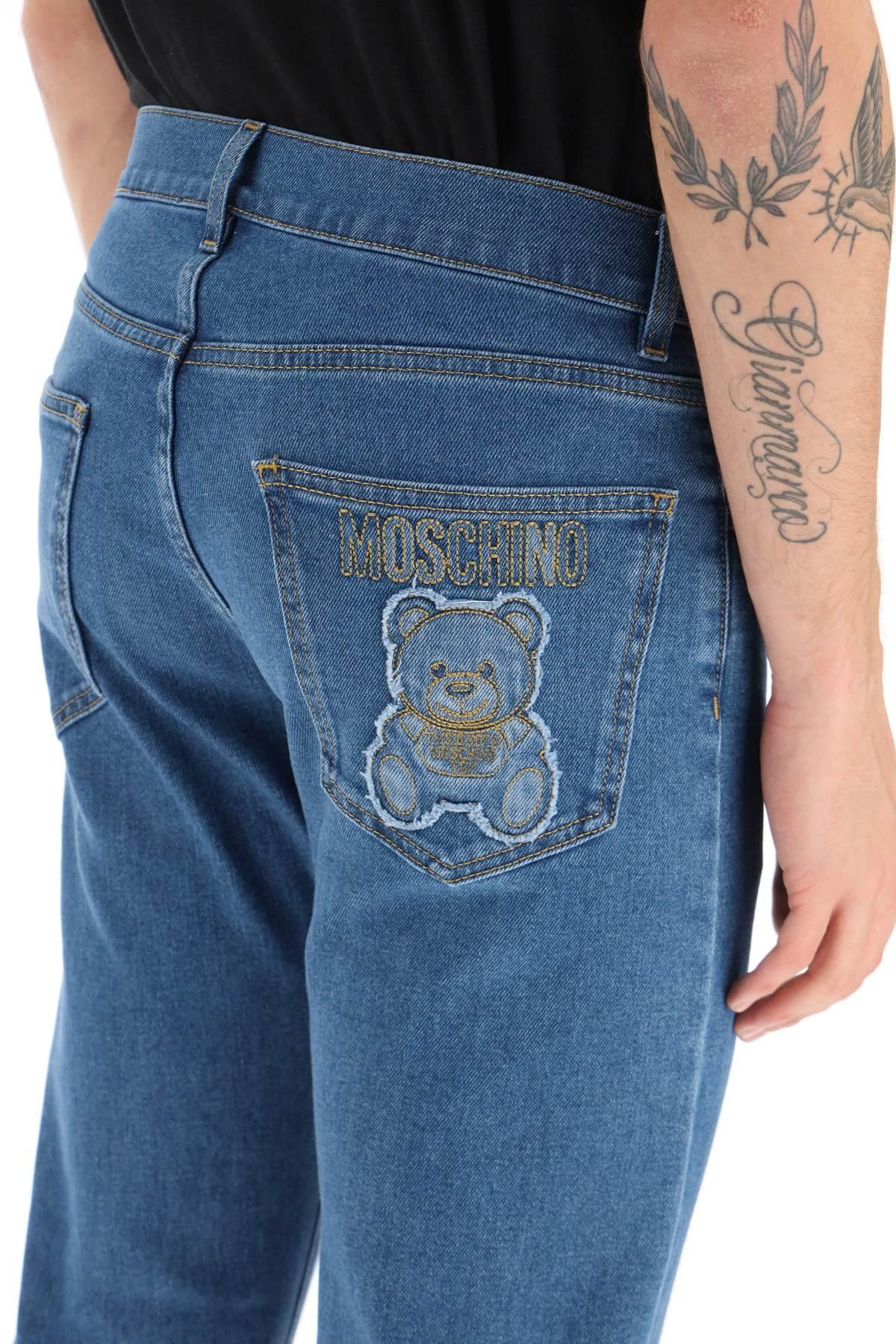 Moschino Jeans With Teddy Bear Embroidery in Blue for Men | Lyst