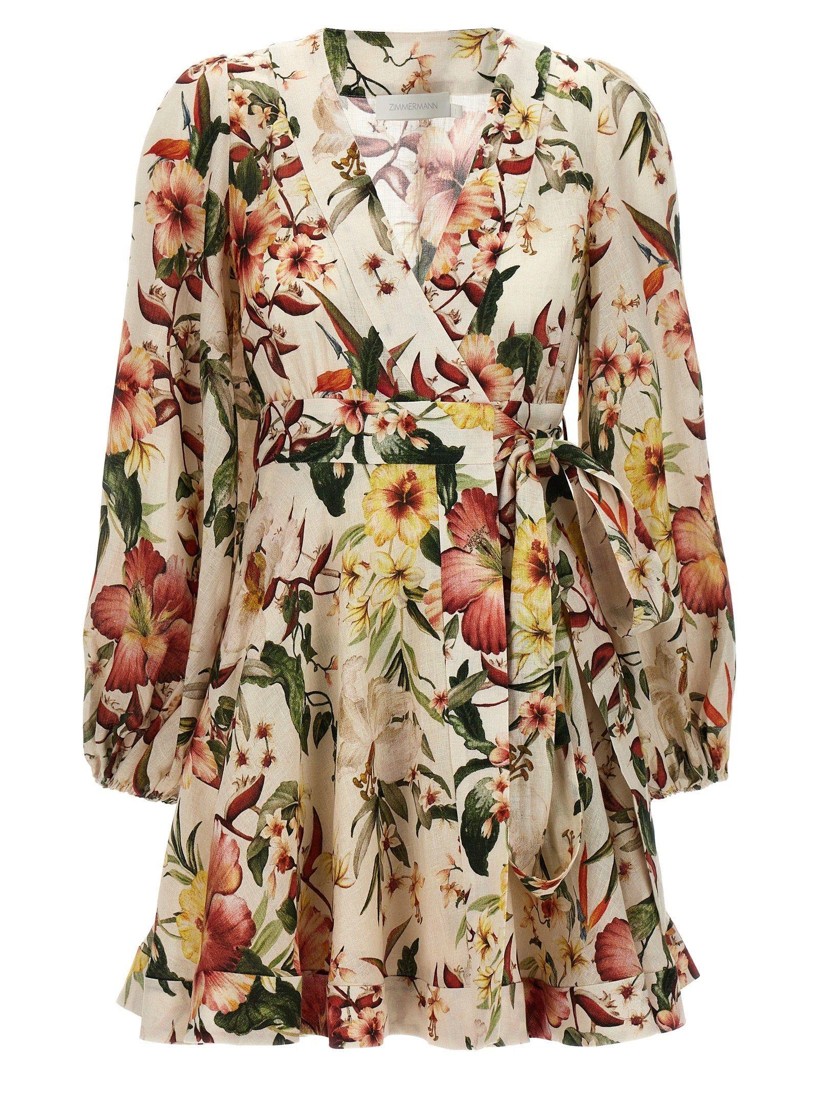 Zimmermann short top wrap dress