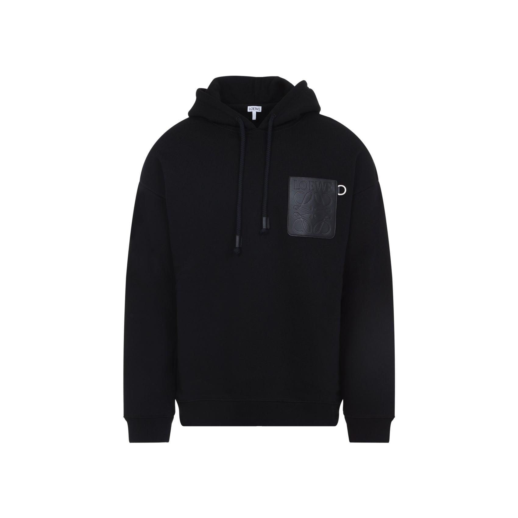 パーカー・フーディ Loewe Green Cotton Sweatshirt Logo cotton fleece hoodie in green - Loewe | Mytheresa
