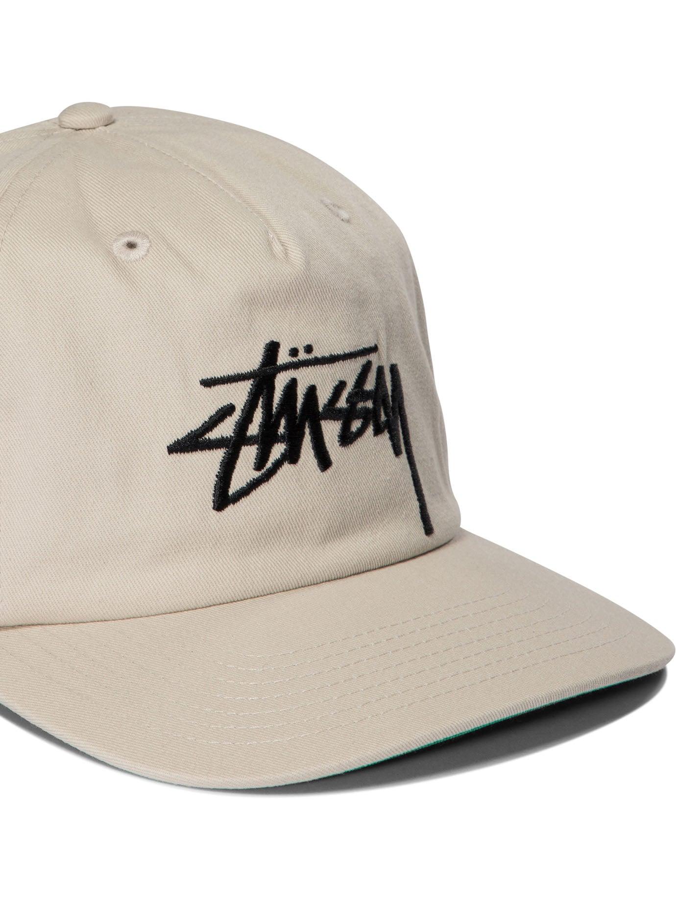 Stussy Mid-Depth Big Stock Snapback Hats in Natural for Men