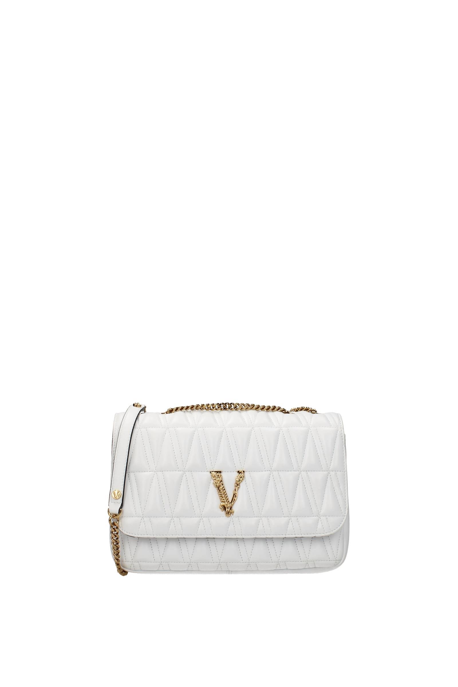 Versace Crossbody Bag Virtus Leather Optic in White Lyst