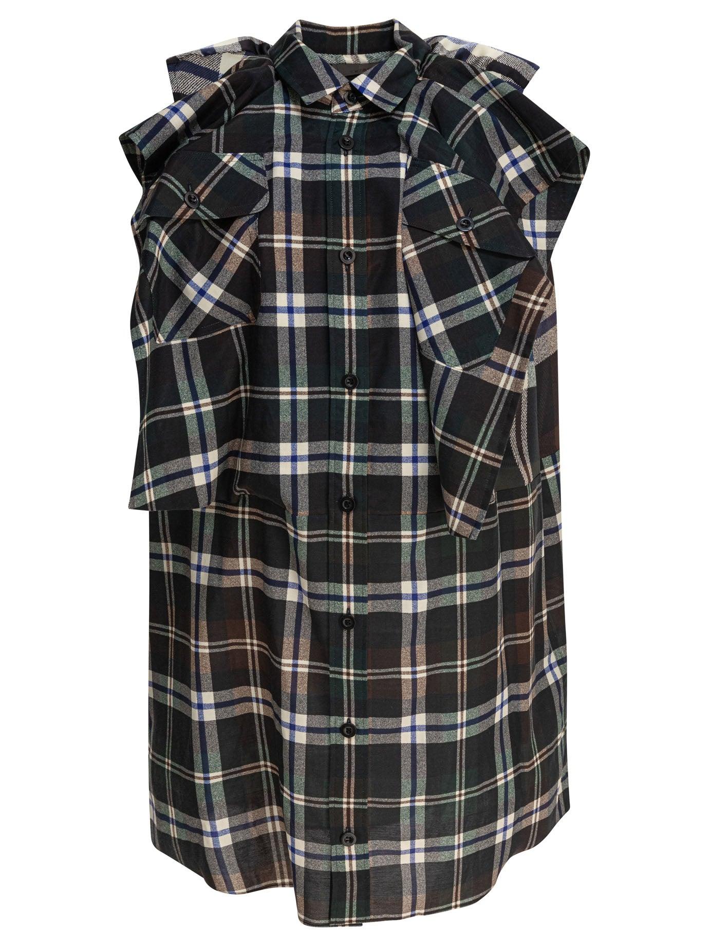 sacai--Plaid-Print-Dress-
