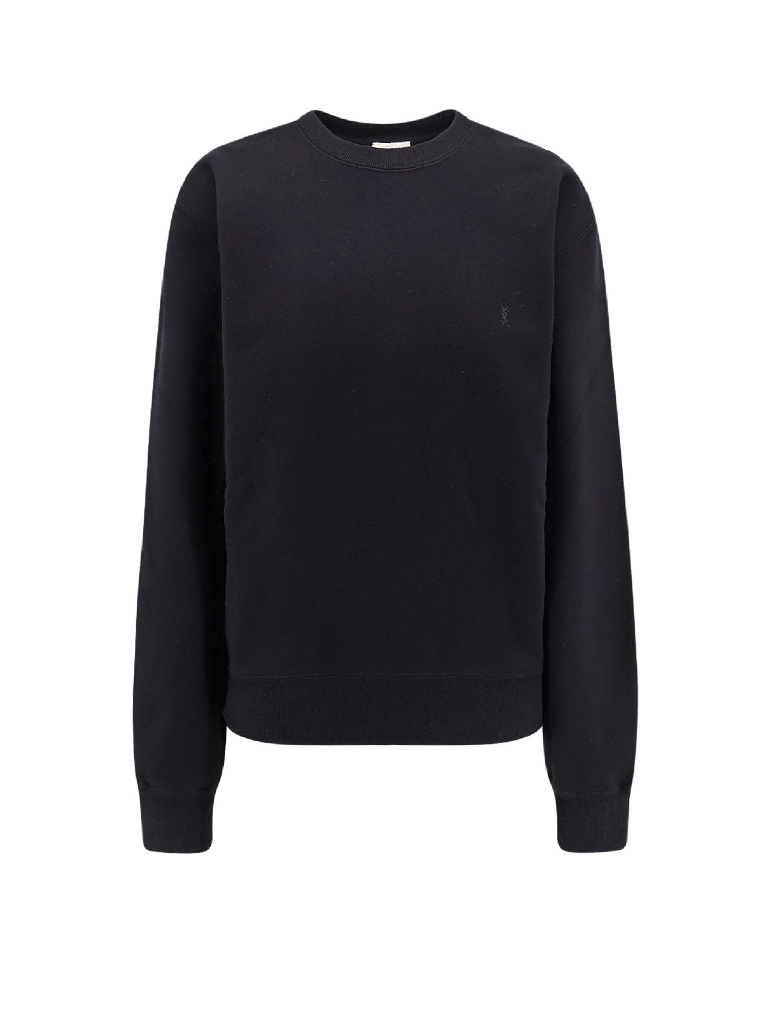 スウェット・トレーナー Saint Laurent  black sweat-troyer ブラック（黒）系 M Saint Laurent(サンローラン) スウェット