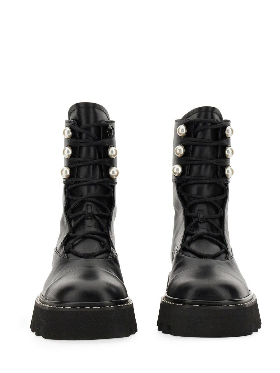 ショートブーツ・ブーティ Nicholas Kirkwood FW21 55JJ CRYSTAL BOOTS (905A84NLM2_N90) cross belted short boots【black】 – BUNNY APARTMENT
