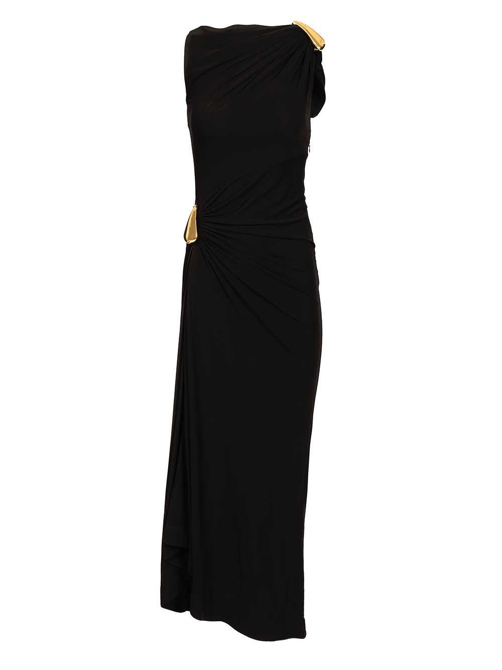 BOTTEGA VENETA ブラック タッセル リブニット コルセット ドレス Bottega Veneta Dresses for Women | Online Sale up to 84% off