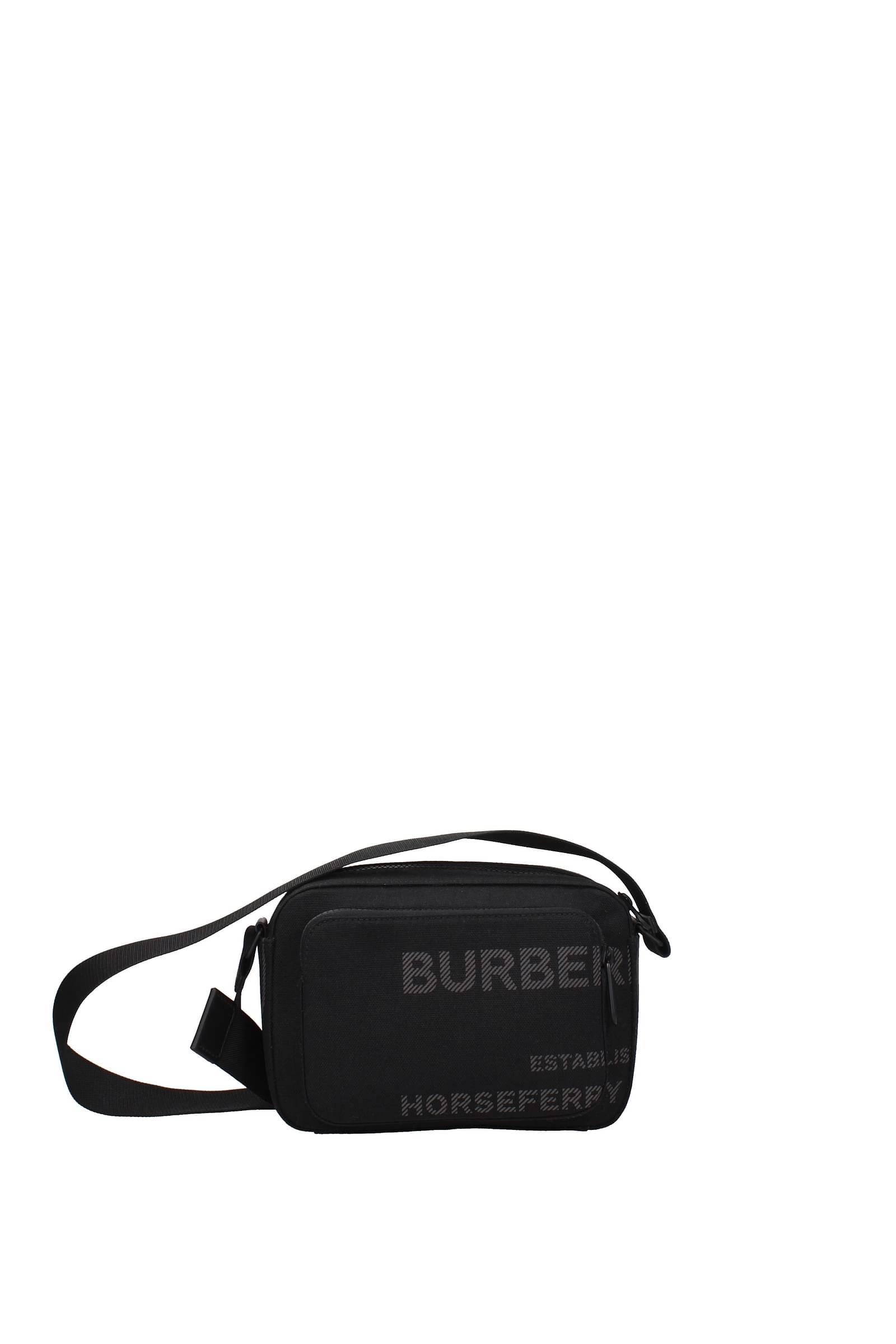 Burberry Logo Crossbody Bag in Black for Men