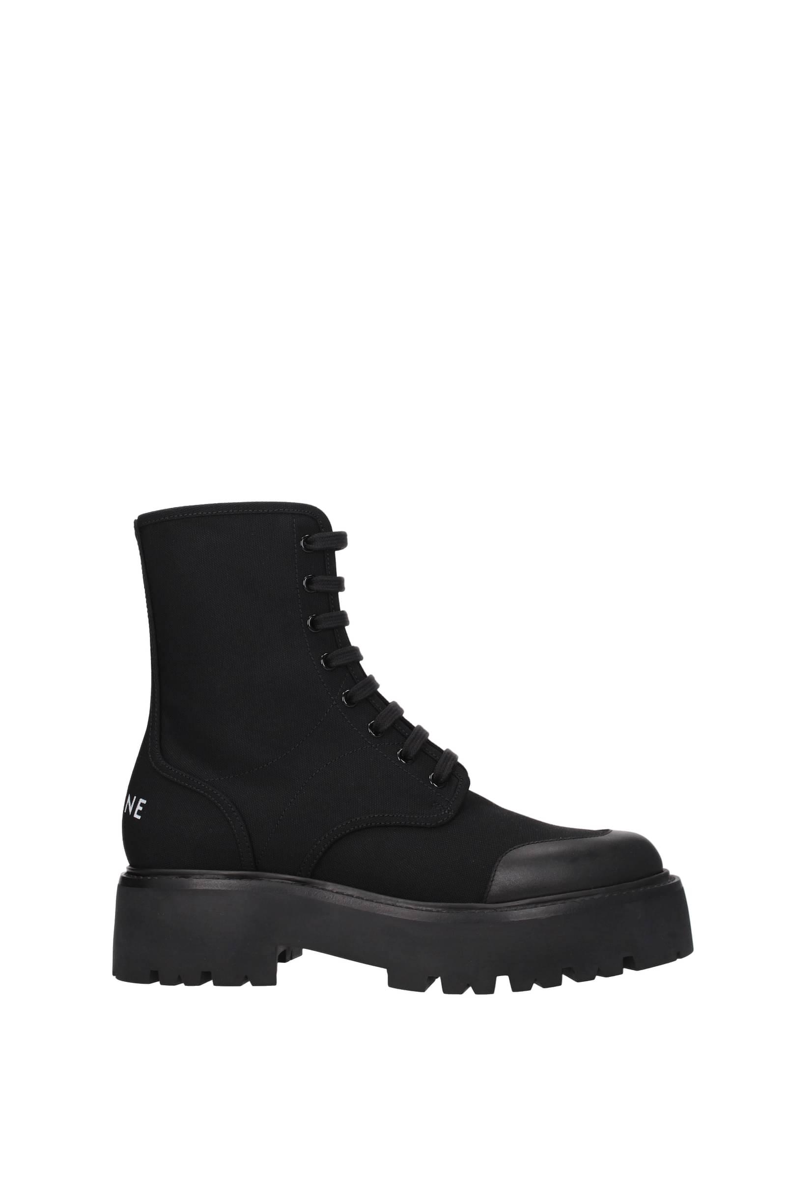Celine Ankle Boot Fabric Black for Men | Lyst