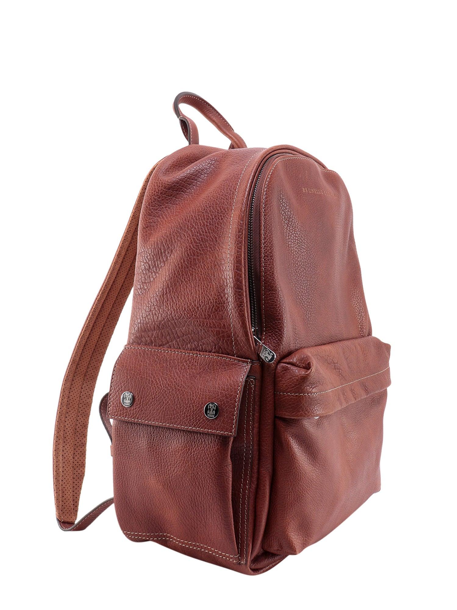 Brunello Cucinelli Buckled Leather Backpack - Farfetch