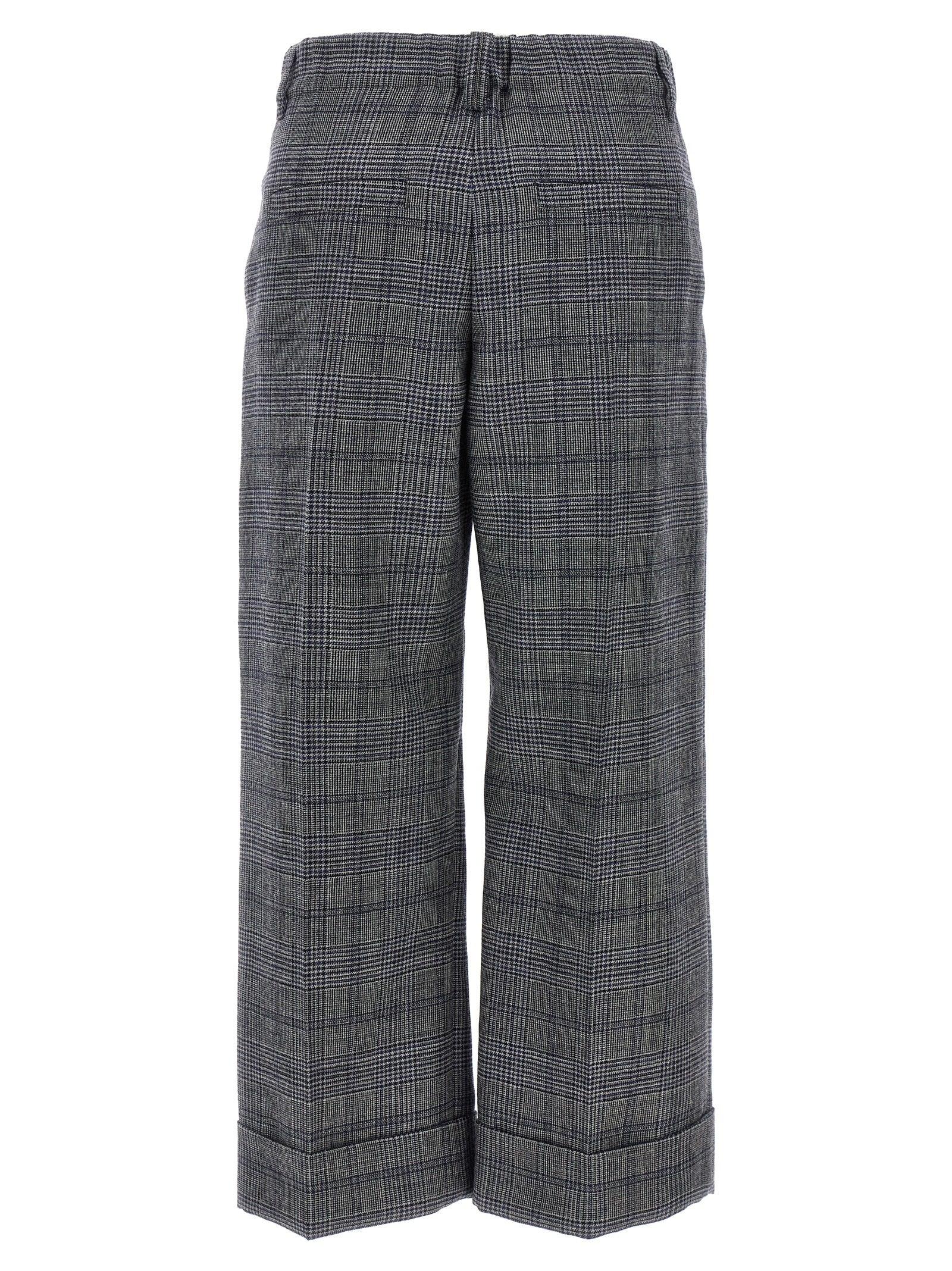 【関税&送料込み】Brunello Cucinelli Pied De Poule Wool Pa Brunello Cucinelli Pied De Poule Wool Pants in Grey | Lyst