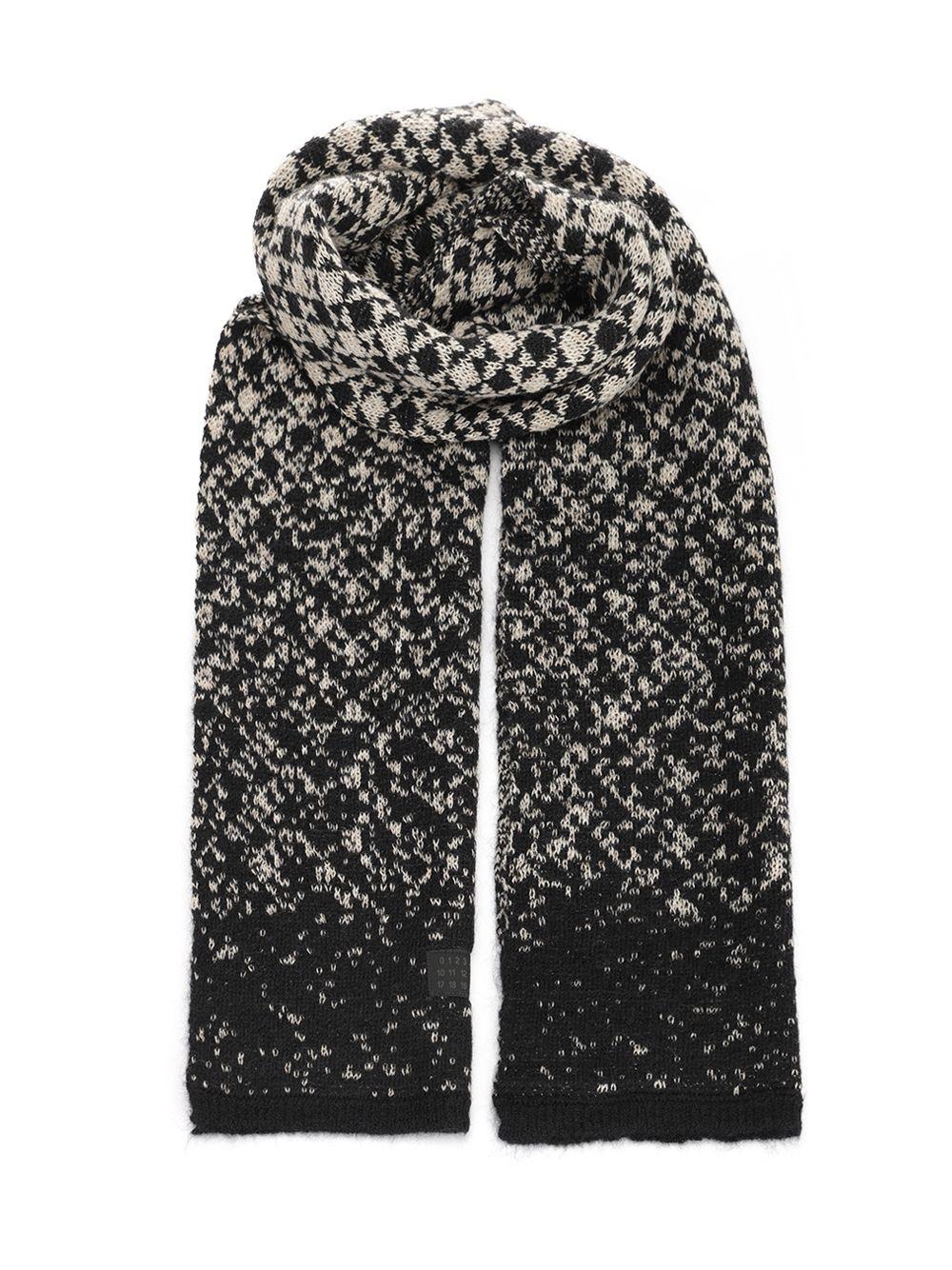 スカーフ Mm6 By Maison Margiela Textured Gradient Wool Scarf MM6 Maison Margiela: Brown Wool Scarf | SSENSE