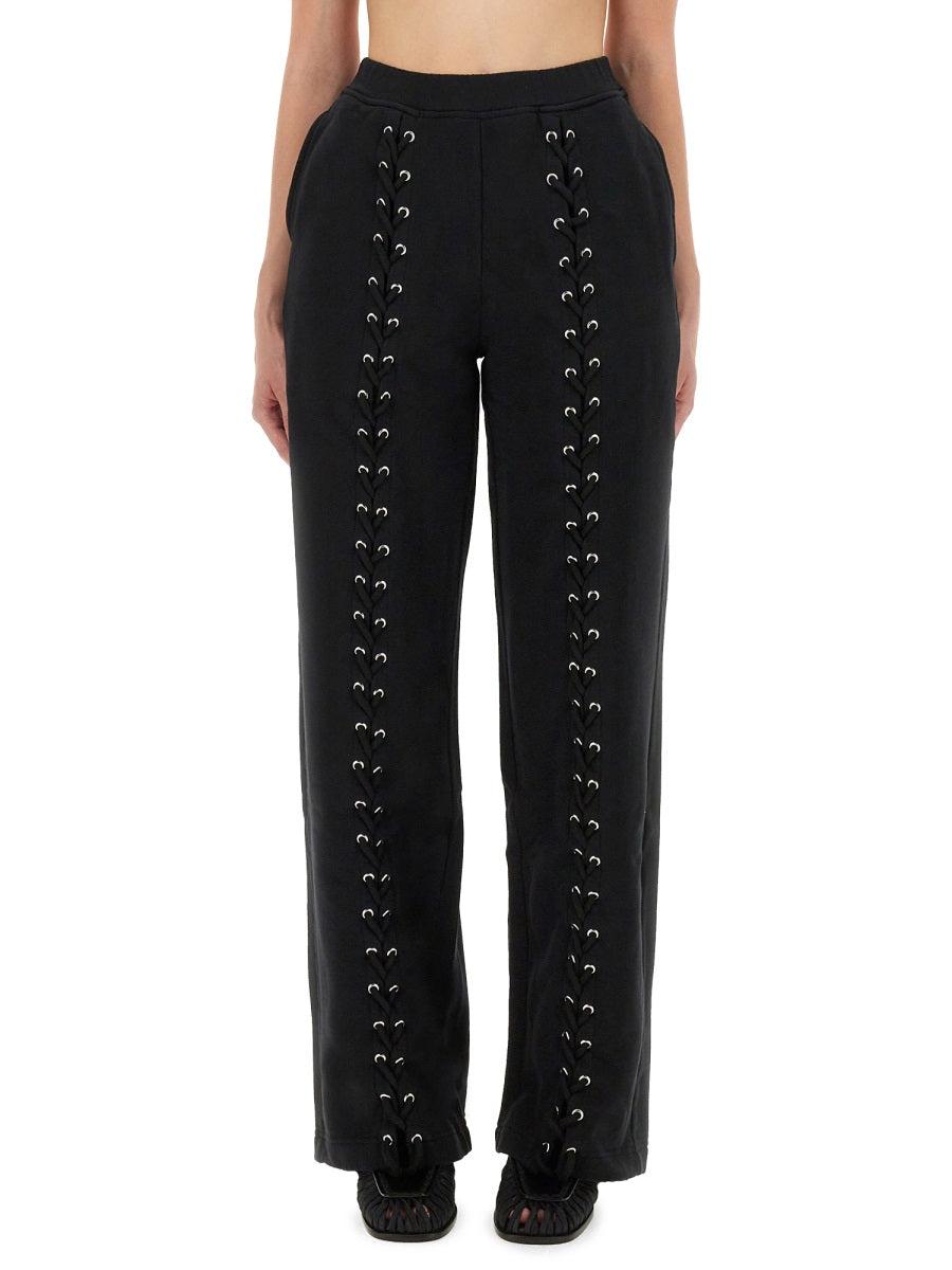 パンツ ROTATE Woman Pants Black 112079100 1000 High Waisted Pants Black - ROTATE Birger Christensen