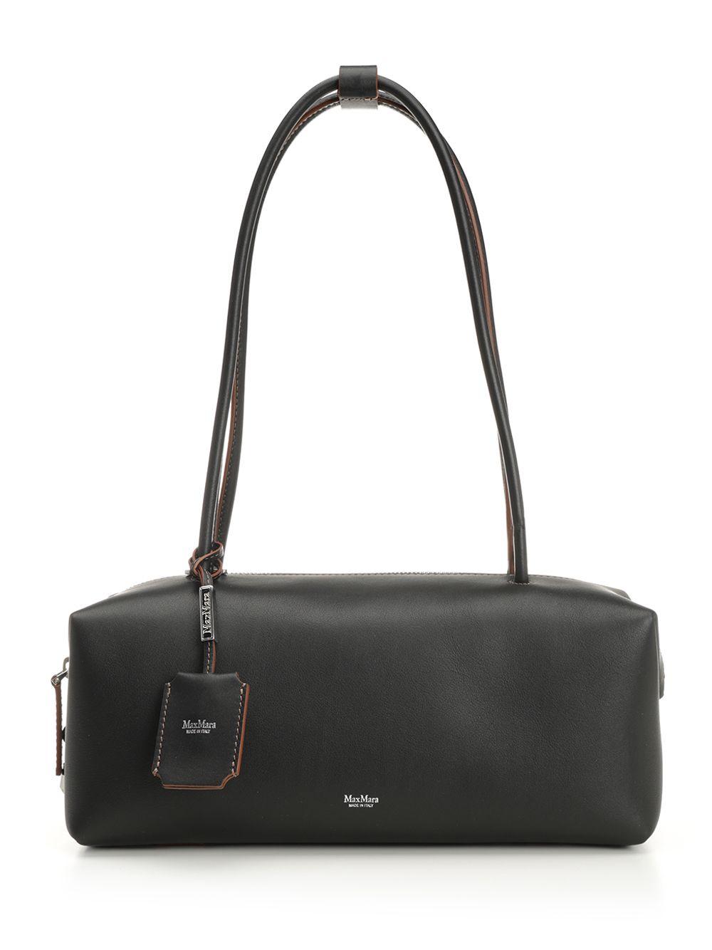 国内発送/送料関税込【Max Mara】 Natural satchel bag Max Mara Natural Satchel Bag Shoulder Bags Black | Lyst UK