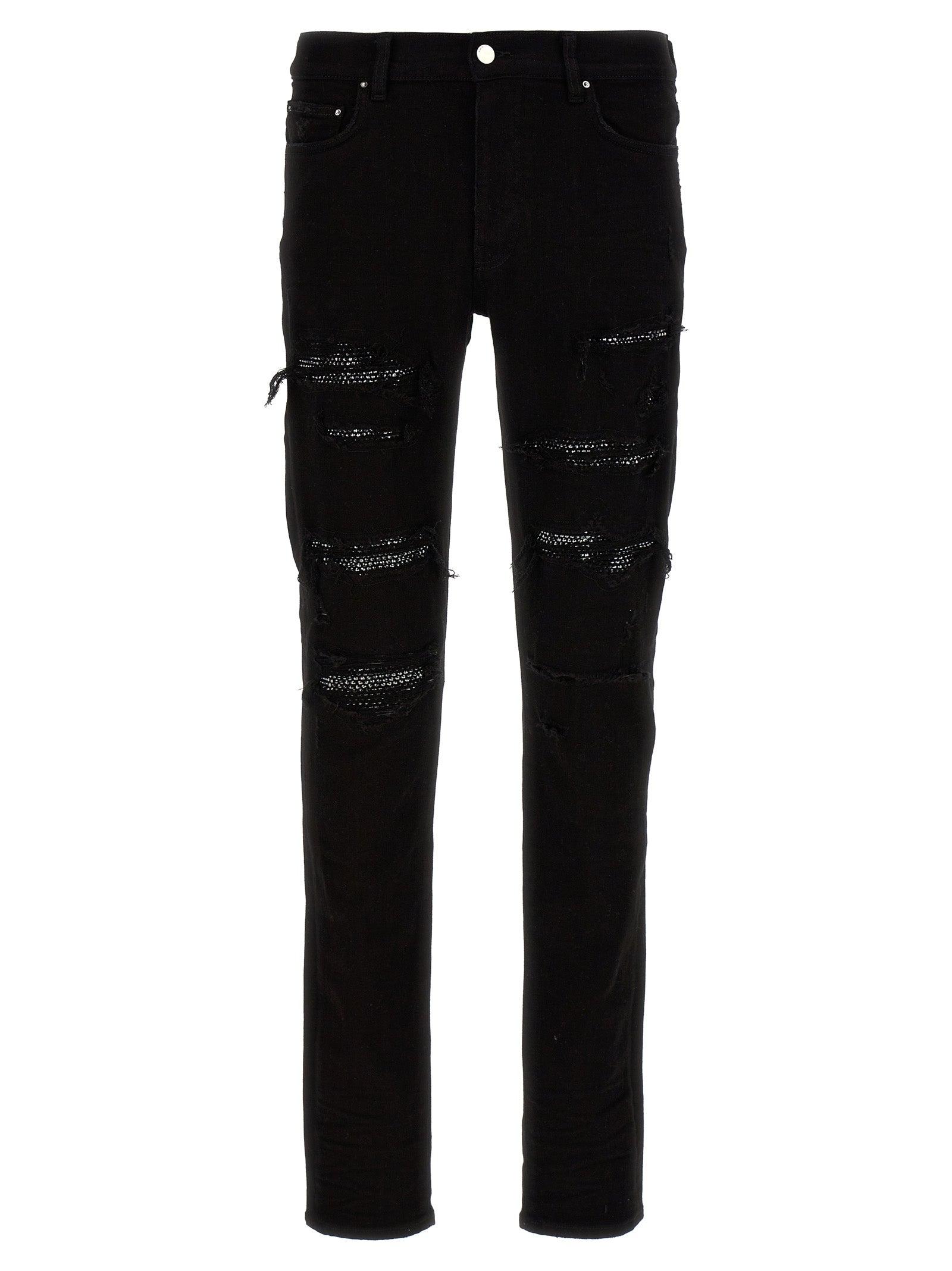Amiri Jeans 'crystal Thrasher' in Black for Men | Lyst