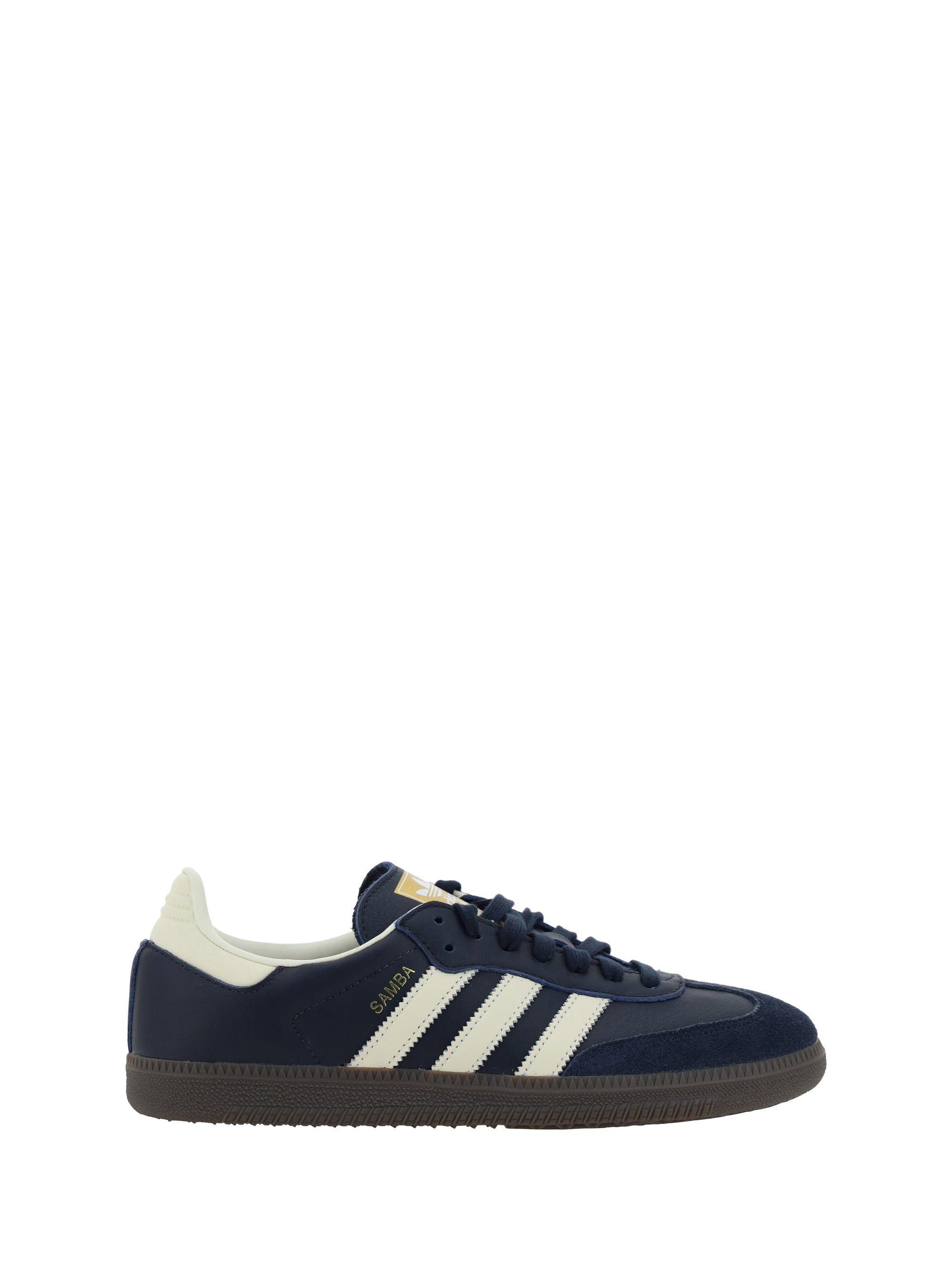 Adidas white & navy samba best sale og shoes