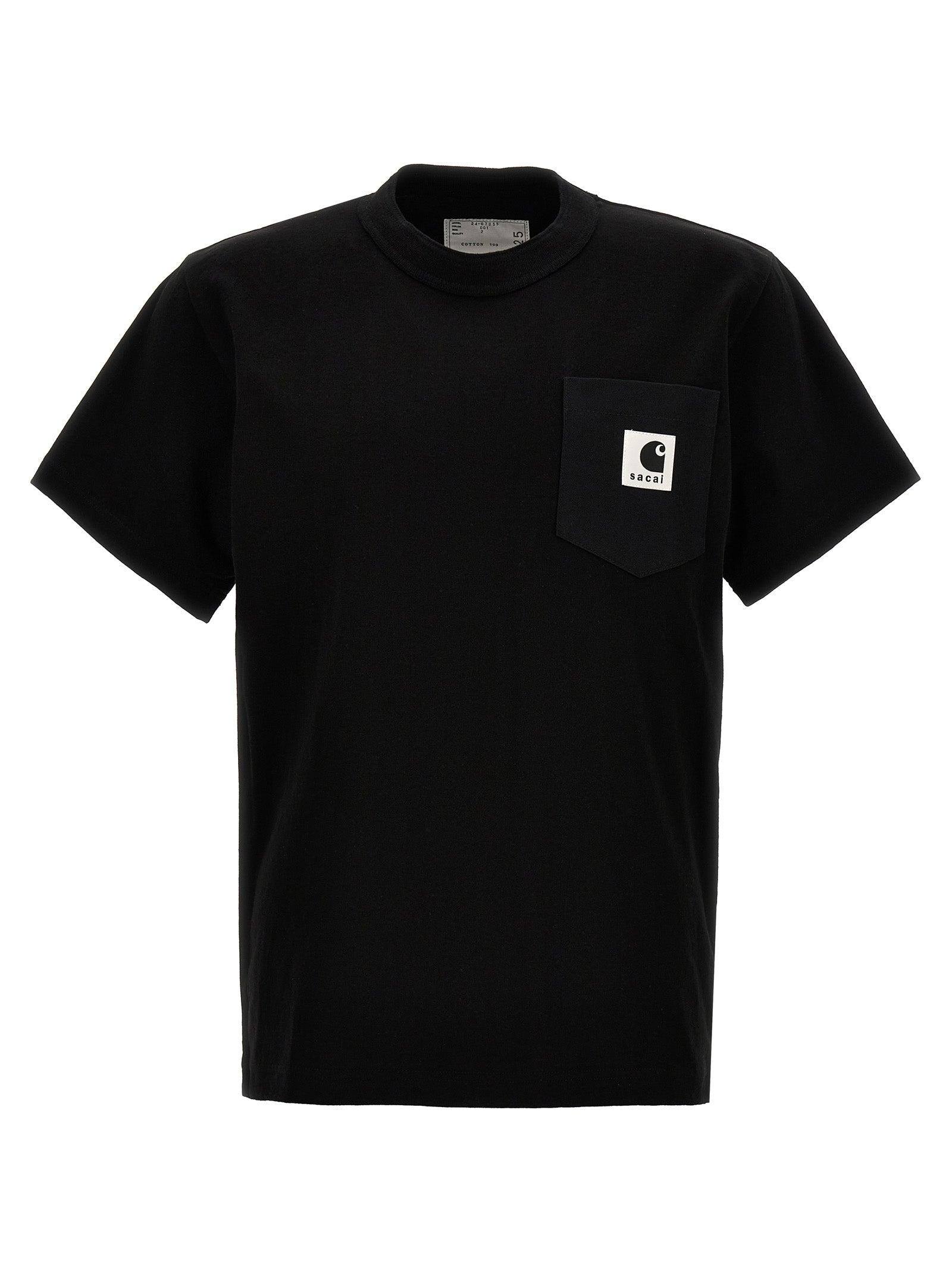 Sacai T-Shirt X Carhartt Wip in Black | Lyst