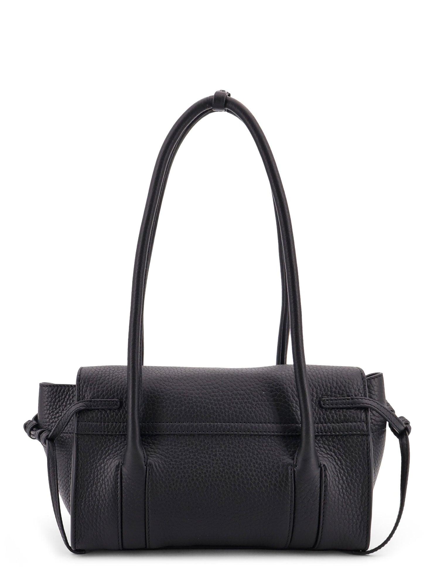 ショルダーバッグ・ポシェット MULBERRY Leather shoulder bag with logo Mulberry Leather Shoulder Bag With Logo In Black | ModeSens