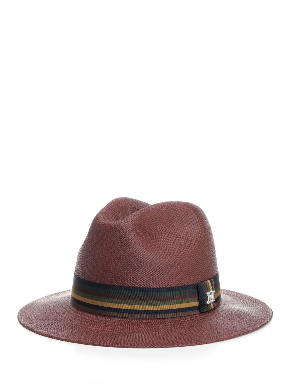 Max Mara Rodesia Rafia Hat in Brown | Lyst Canada
