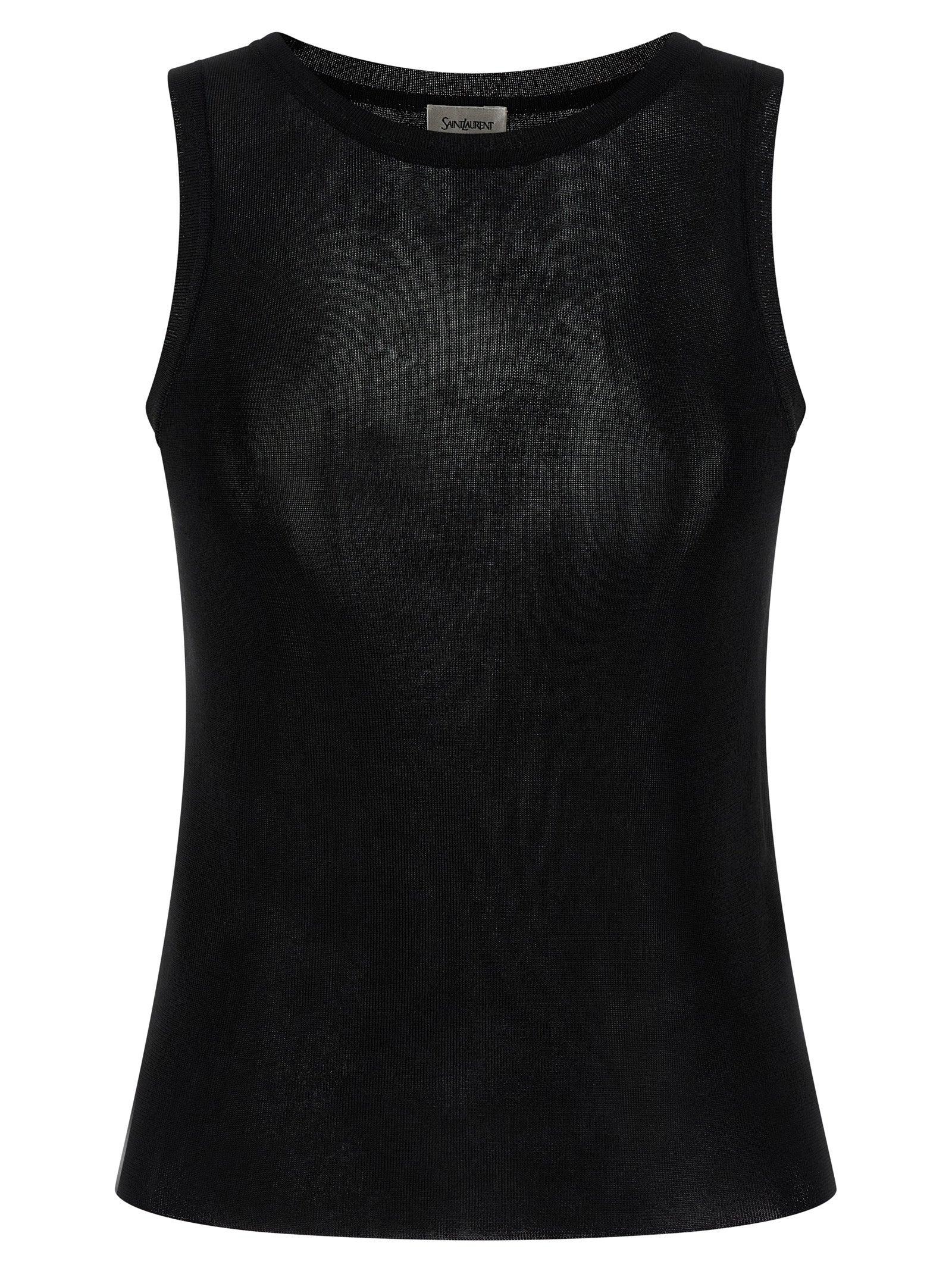 Women's Saint Laurent Sleeveless and tank tops | Lyst
