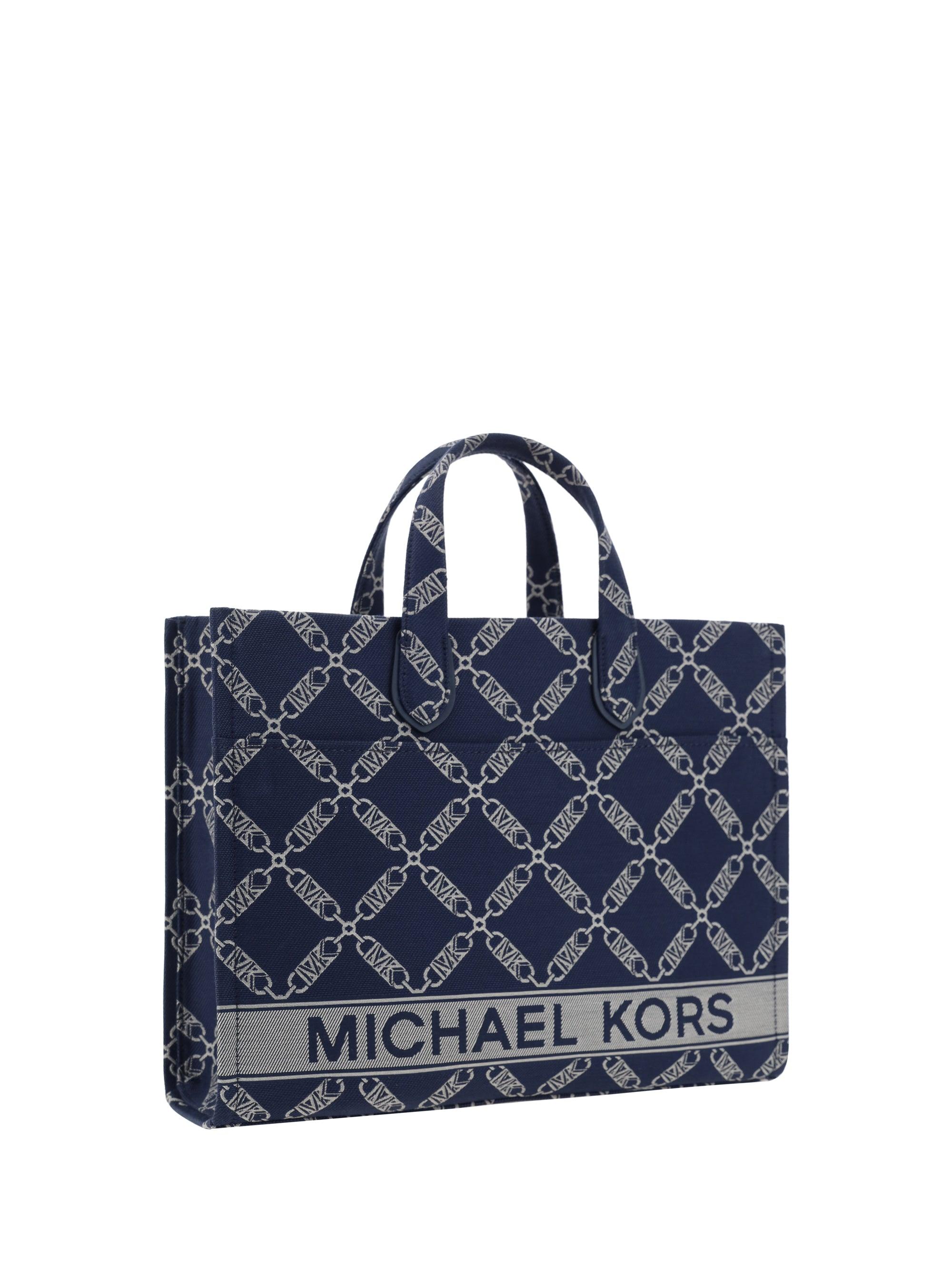 MICHAEL Michael Kors Gigi Large Cotton-blend Tote Bag in Blue
