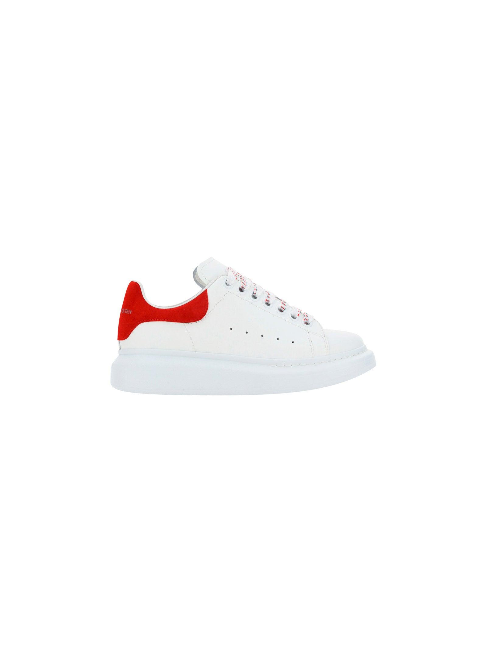 Alexander McQueen Oversize Sneakers With Suede Spoiler in White Lyst UK