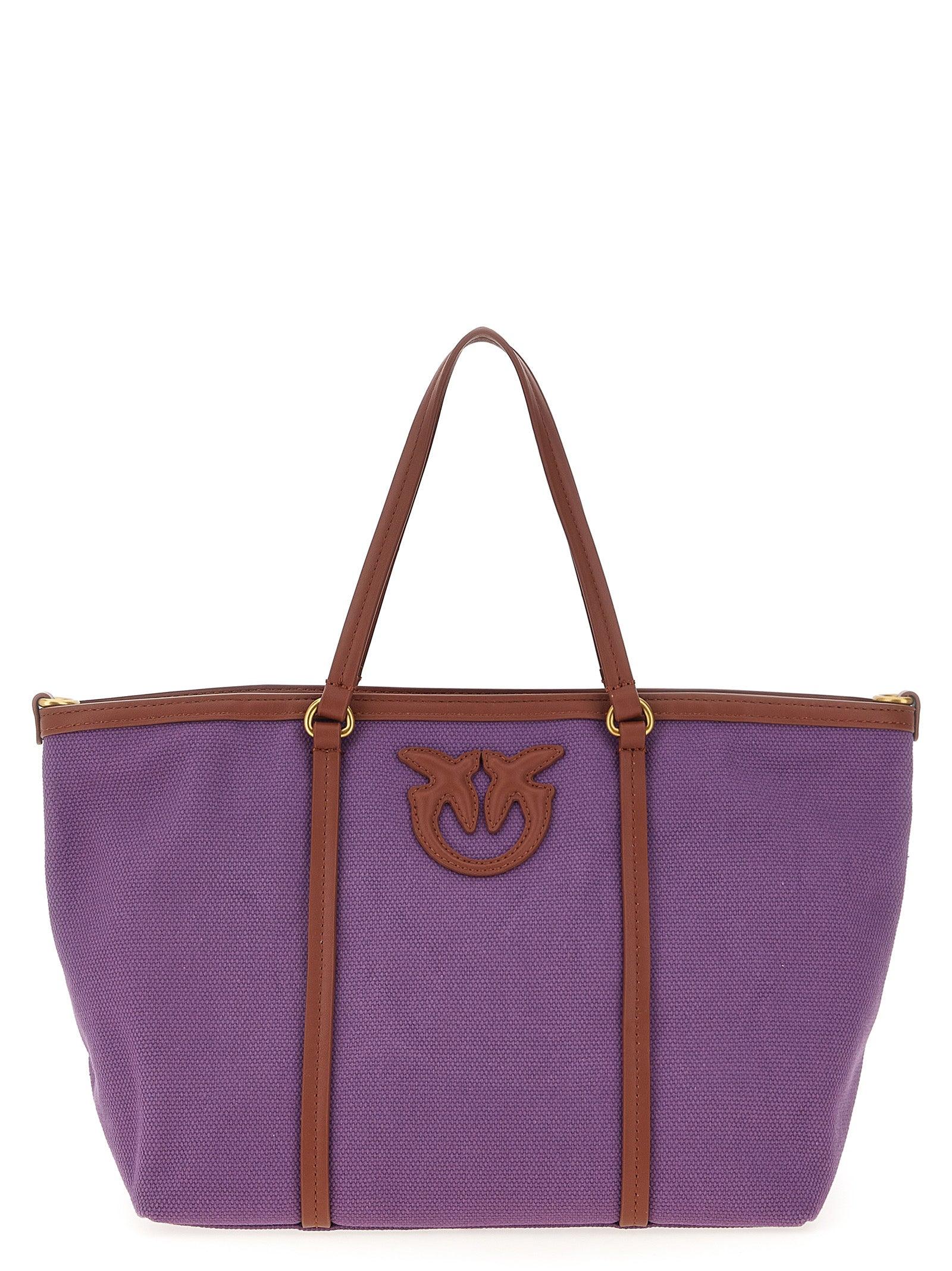 トートバッグ PINKO 'Miranda' small shopping bag Purple Pinko 'Miranda' Small Shopping Bag in Purple | Lyst