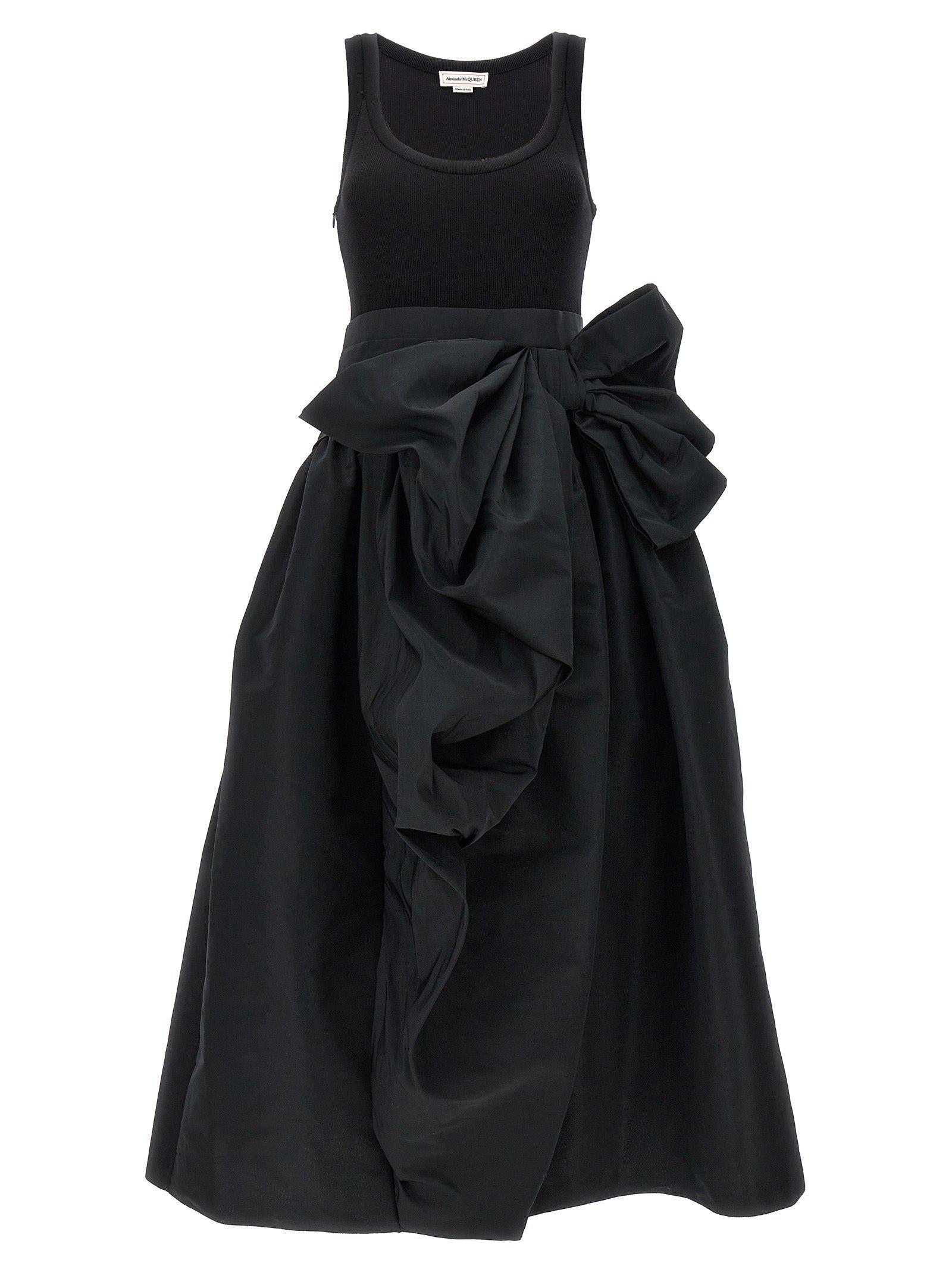Alexander McQueen★素敵！Black Dropped Skirt Ruffle Dress NWT Alexander McQueen Black Dropped Skirt Ruffle Dress Size
