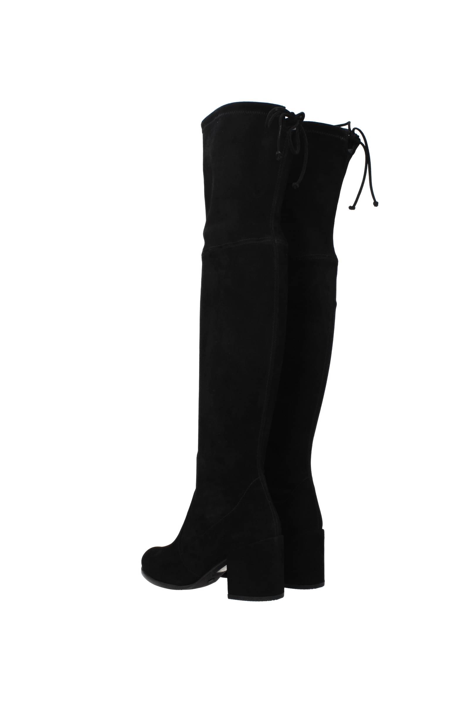 Stuart Weitzman Boots Tieland Suede in Black | Lyst