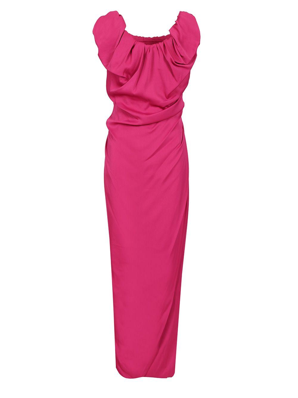 ワンピース VIVIENNE WESTWOOD GOLD TONE VISCOSE MAXI DRESS Vivienne Westwood Panther Maxi Dress | Gold | FARFETCH