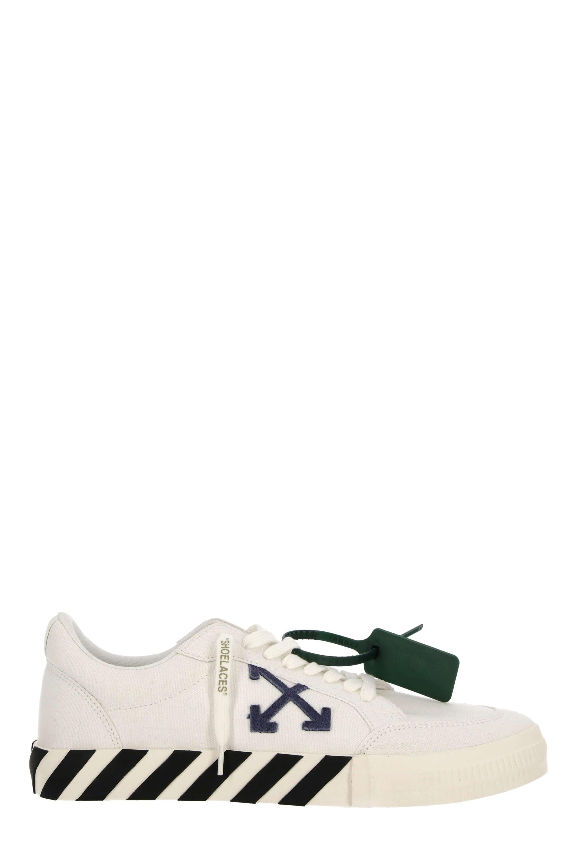 Off-White c/o Virgil Abloh Stripes Street Style Plain Logo Sneakers in White  for Men | Lyst