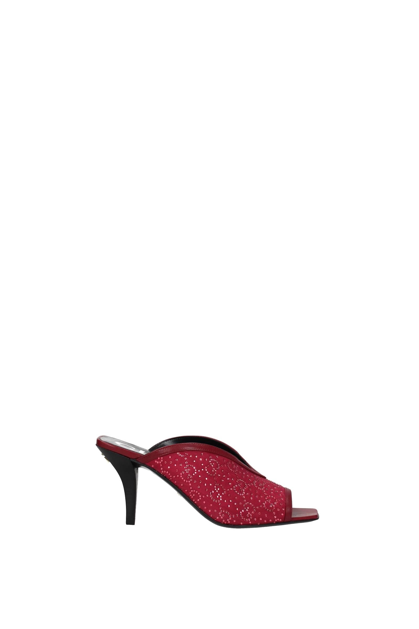 Sandals Fabric Red Cherry