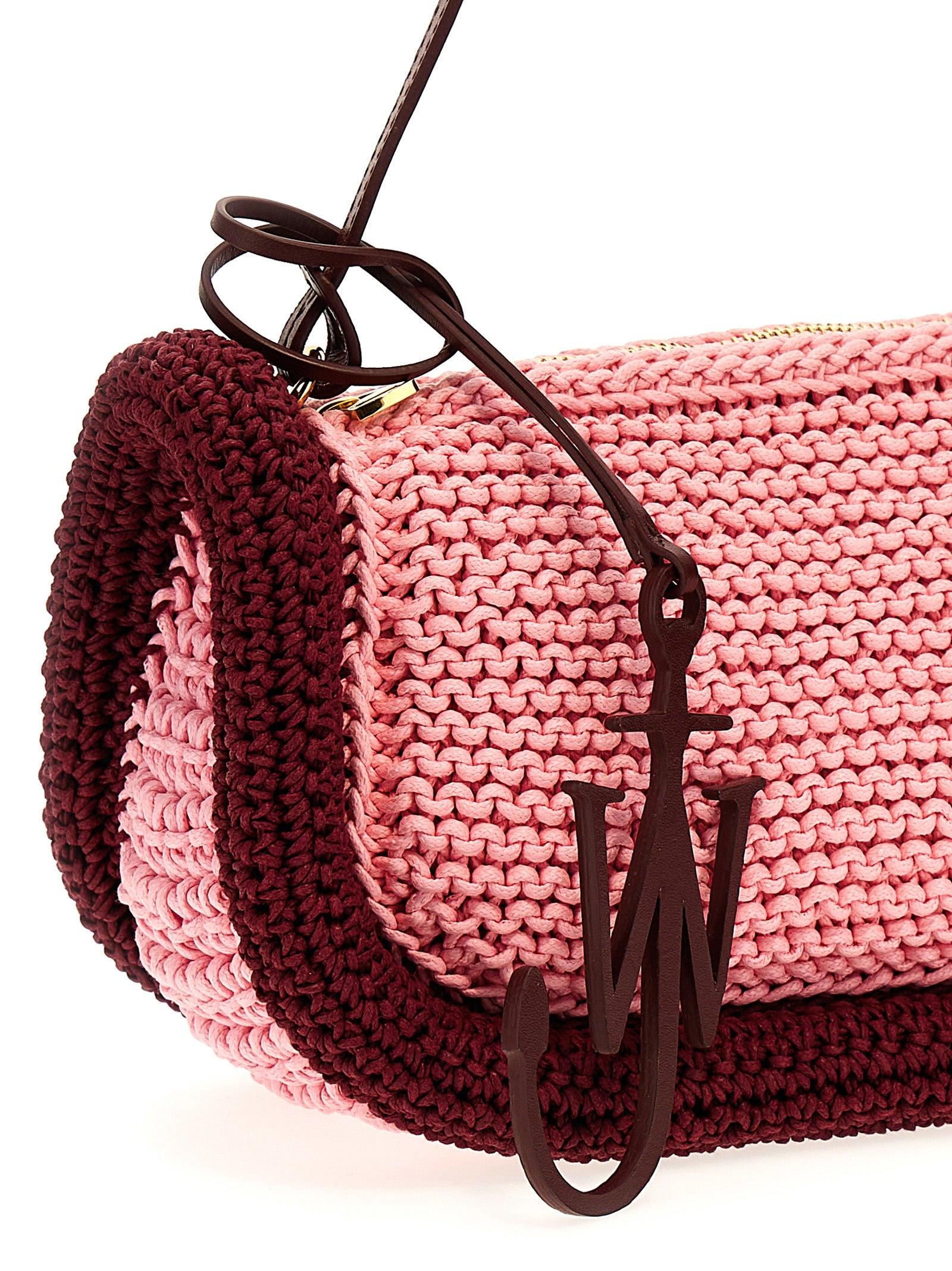 JW Anderson Two-Tone Bumper-15 Crochet-Knit Handbag in Pink Lyst UK