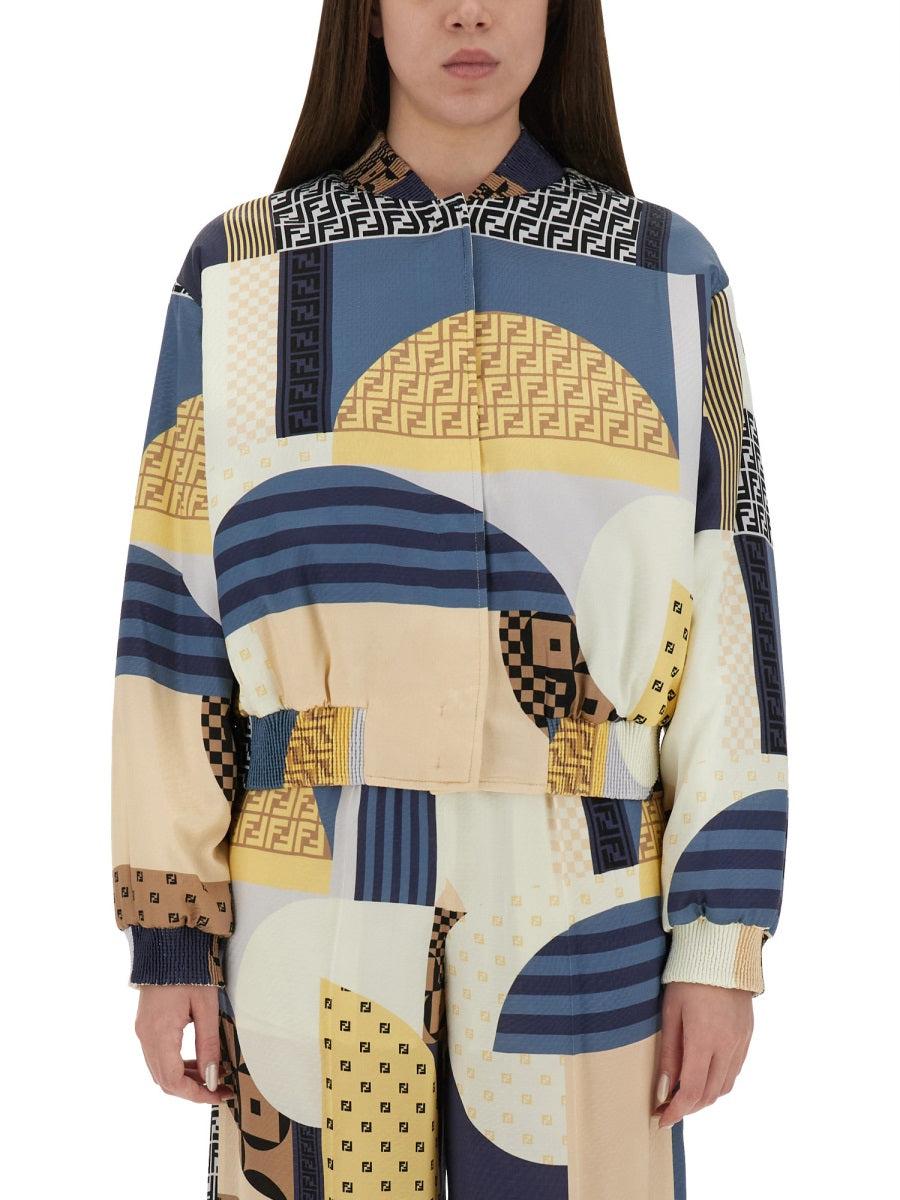 【関税&送料込】Fendi Ff Cotton And Linen Jacket FF cotton and linen shirt/jacket FENDI - Nugnes1920