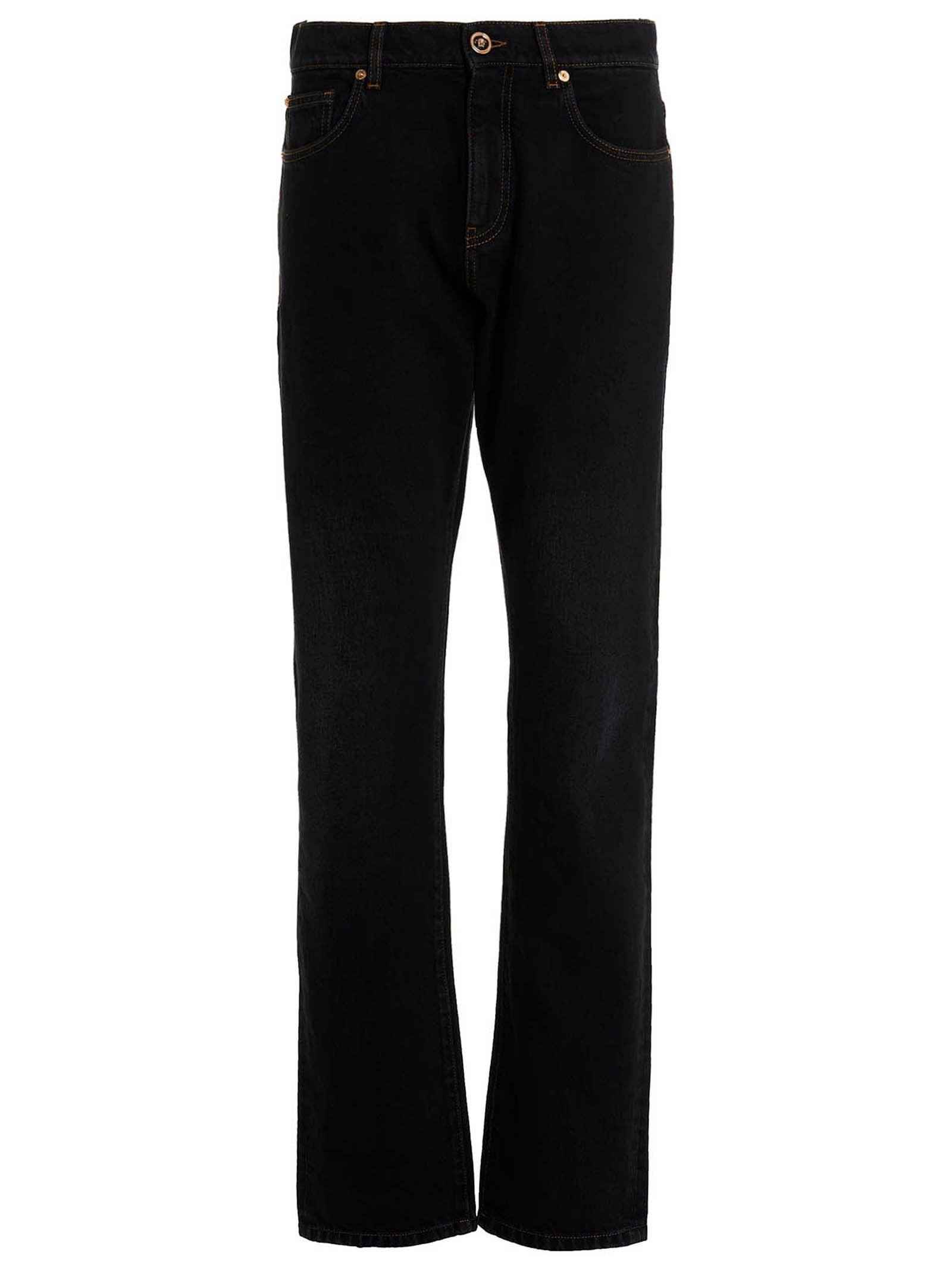 Versace biggie' Jeans in Black for Men | Lyst