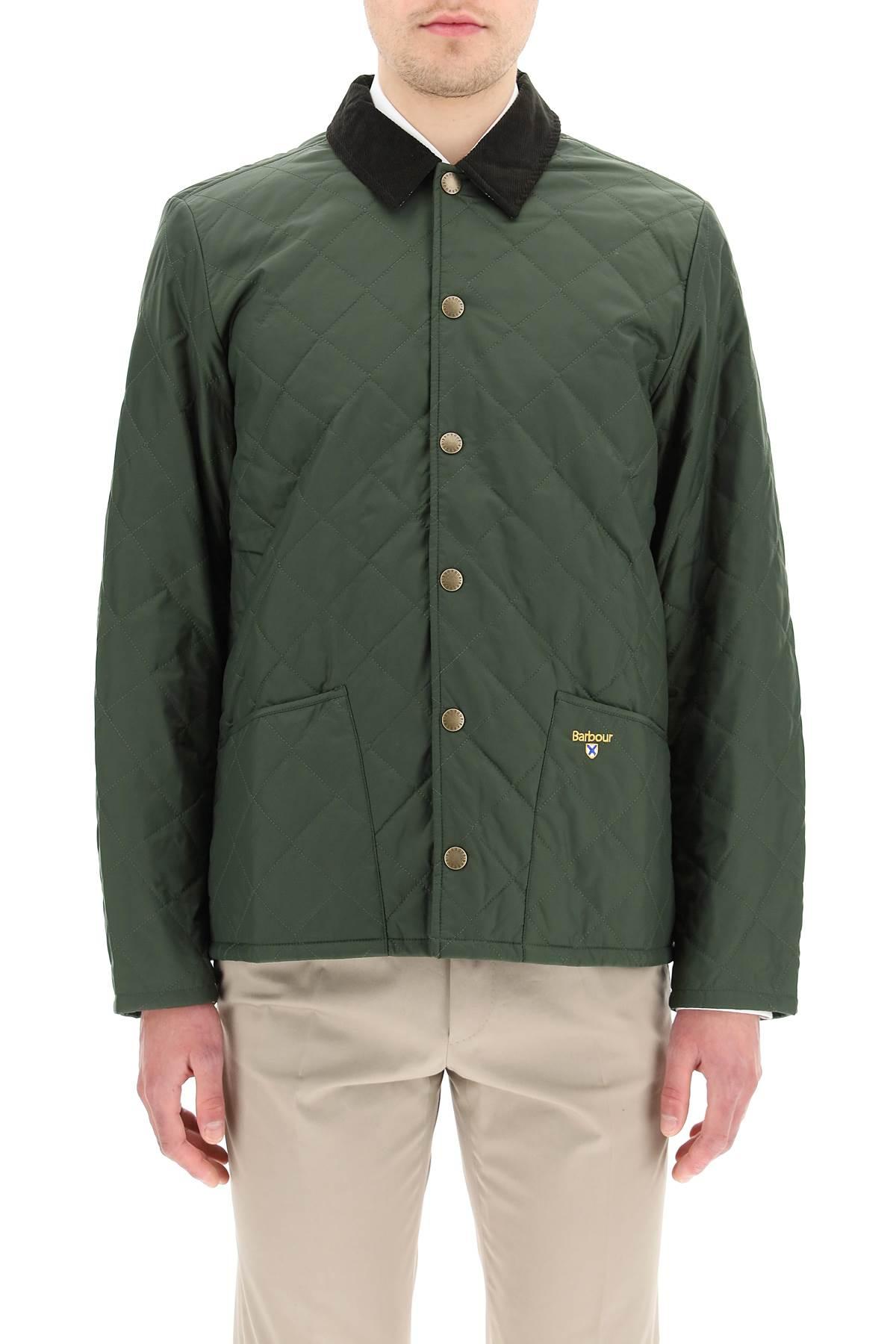 Barbour Crested Herron Quilted Jacket in Green for Men | Lyst
