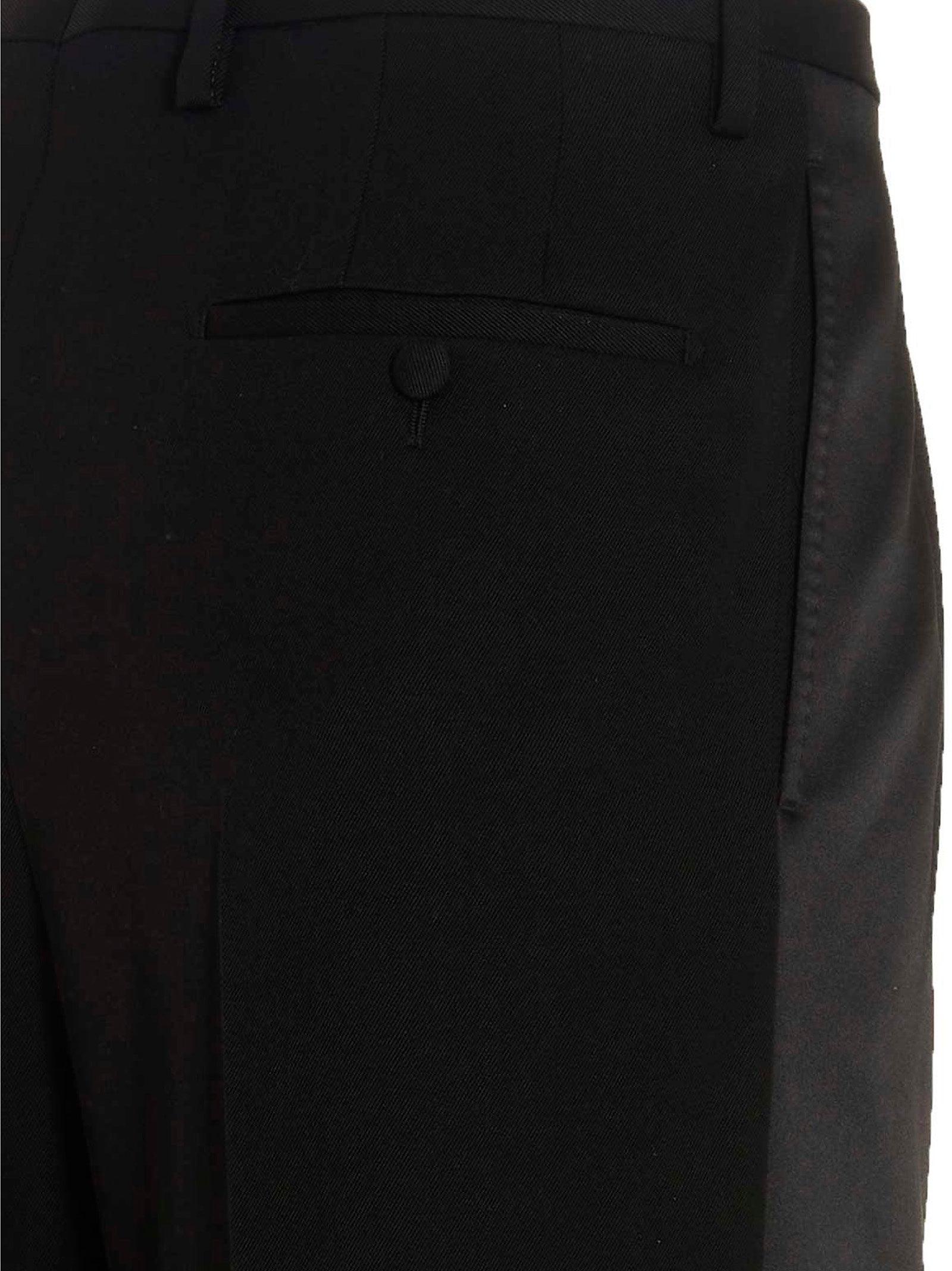 Lanvin Men's Wool Pants - Black - Casual Pants