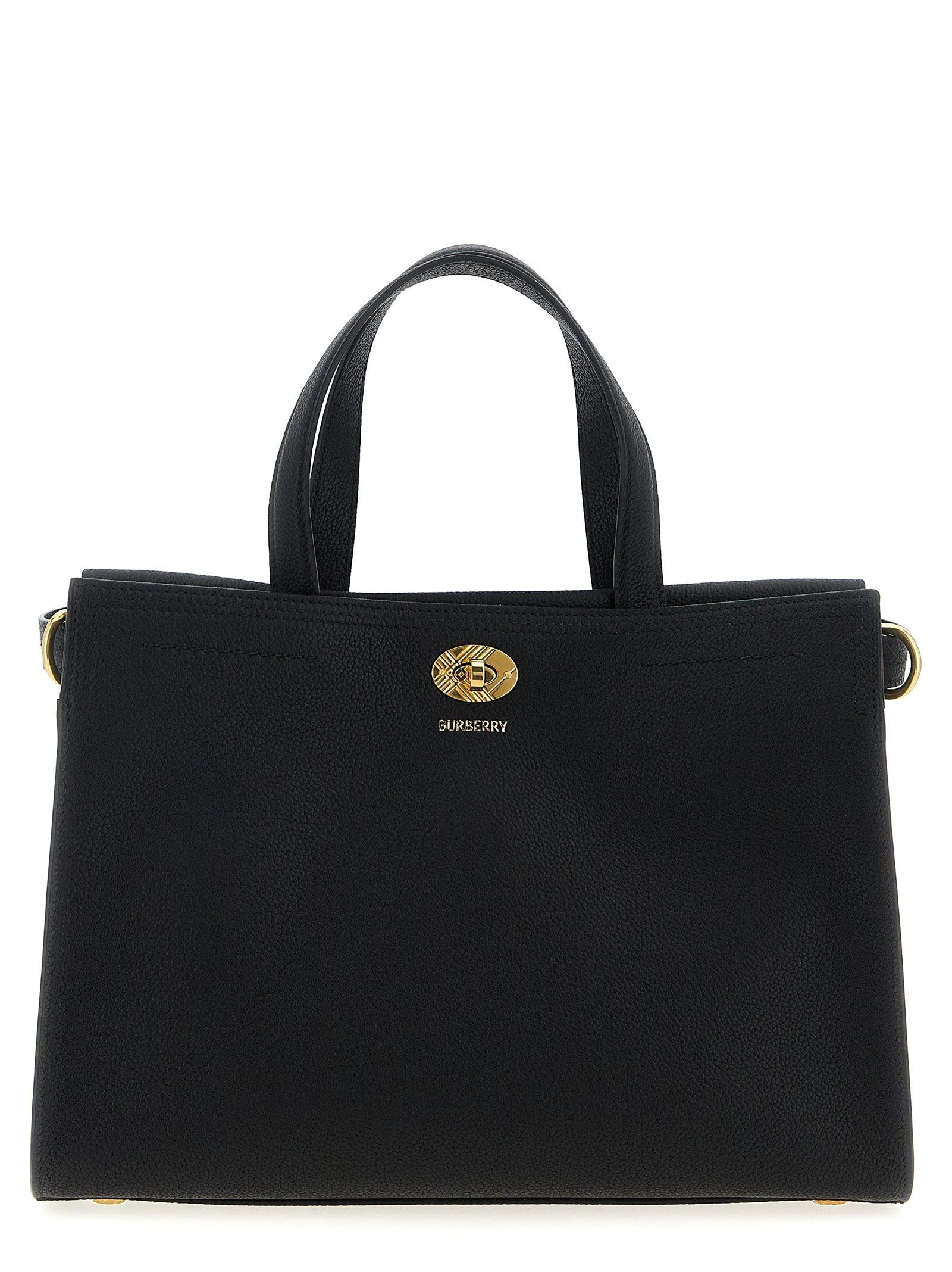 バッグ・カバンその他 BURBERRY Women Bags 8111344 A1189 black Burberry Cotswolds Leather Top Handle Bag | Saks Fifth Avenue