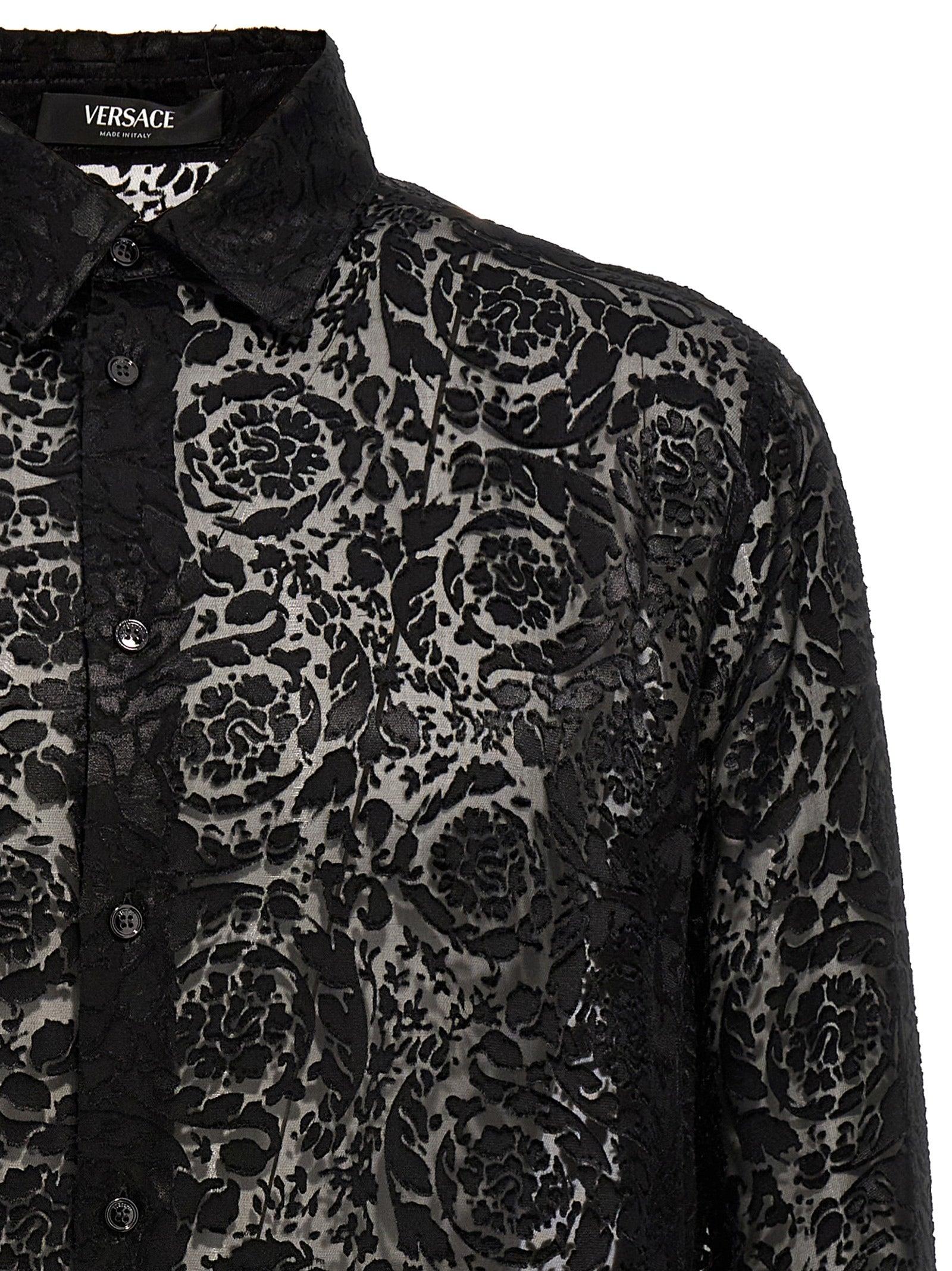 Versace black best sale blouse