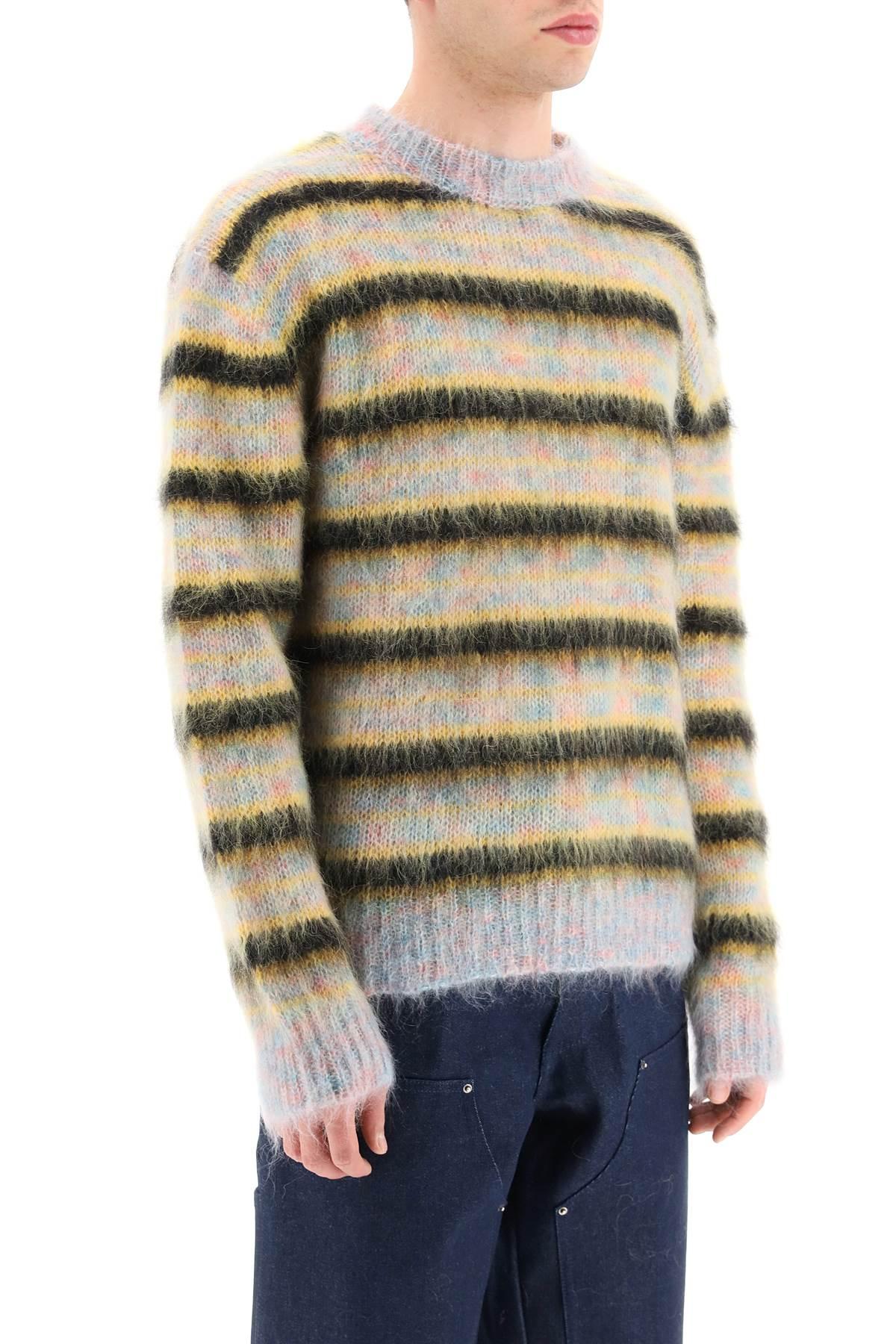 Marni Striped Brushed Mohair Sweater for Men | Lyst