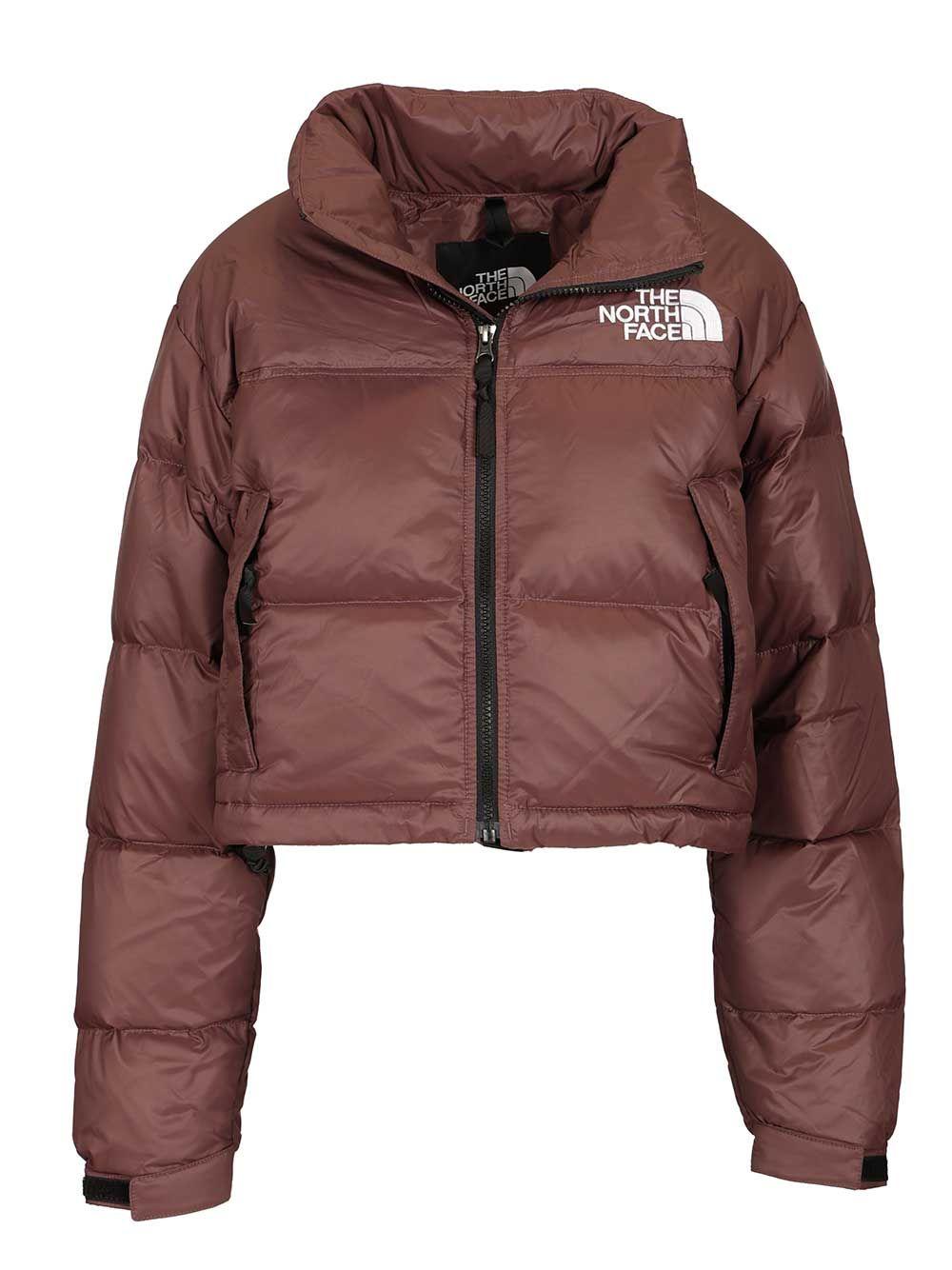 Brown North Face Short Puffer Jacket Pre-owned The North Face