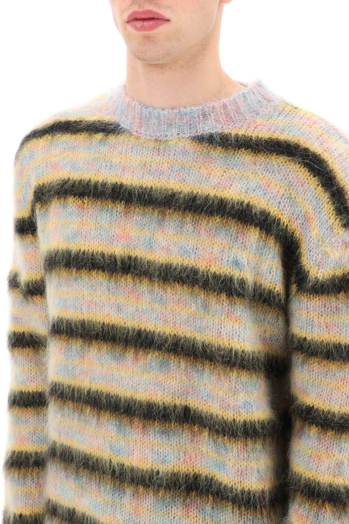 Marni Striped Brushed Mohair Sweater for Men | Lyst